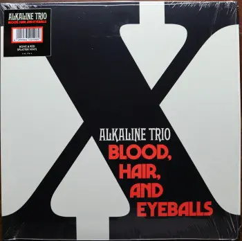 <u>PRESSING INFO</u><br><table class=inf_press><tbody><tr class=inf_info><td class=inf_title>Album:</td><td class=inf_info> Blood, Hair, And Eyeballs on 180g Bone & Red Bowtie (Webstore Exclusive)  </td></tr>
    <td class=inf_title>Pressing:</td><td> First Pressing /1500  </td></tr>
    <td class=inf_title>Release Date:</td><td> Jan. 26th 2024  </td></tr>
    <td class=inf_title>Album Pressed:</td><td> 2024  </td></tr>
    <td class=inf_title>Label:</td><td> Rise Records 536-9  </td></tr>
    <td class=inf_title>Insert:</td><td> Double Sided Glossy  </td></tr>
    <td class=inf_title>Barcode:</td><td> 4 099954-001969  </td></tr>
    <td class=inf_title>Side A Matrix:</td><td> 1D-102761 / RISE536-1-A 273896E1/A  </td></tr>
    <td class=inf_title>Side B Matrix:</td><td> 10-102761 / RISE536-1-B 273896E2/A  </td></tr>
    <td class=inf_title>&nbsp;</td><td> <a href=https://www.discogs.com/release/29586253 target=_blank rel=noopener noreferrer>View This Release on Discogs</a>  </tr></tbody></table>
<br><u>PRICING</u><span class='less' style='padding-left: 8px; color: var(--font-colour_grey);'>(prices shown in USD)</span><br><table class='inf_press'><tbody><tr class='inf_info'>
            <td class='inf_title'>Last Sold:</td>
            <td>$35.00 (Apr 13, 2026)</td>
            </tr><tr class='inf_info'>
            <td class='inf_title'>History:</td>
            <td>
                <span class='price-low' title='Sold on Apr 21, 2025'>Low: <span class='price-value'>$15.00</span></span>
                <span class='price-separator'>|</span>
                <span class='price-avg'>Avg: <span class='price-value'>$28.17</span></span>
                <span class='price-separator'>|</span>
                <span class='price-high' title='Sold on Apr 13, 2026'>High: <span class='price-value'>$35.00</span></span>
            </td>
            </tr></tbody></table><br>    <br><br><u>TRACKLIST</u><br><table class='inf_tracks'><tbody><tr>
            <td class='inf_num'>A1</td>
            <td class='inf_trk'>Hot For Preacher</td>
            <td class='inf_len'>3:46</td>
            <td><a href='#' class='lyric-link' data-album-code='bhe' data-song-title='Hot For Preacher'>Lyrics</a></td></tr><tr>
            <td class='inf_num'>A2</td>
            <td class='inf_trk'>Meet Me</td>
            <td class='inf_len'>3:54</td>
            <td><a href='#' class='lyric-link' data-album-code='bhe' data-song-title='Meet Me'>Lyrics</a></td></tr><tr>
            <td class='inf_num'>A3</td>
            <td class='inf_trk'>Versions Of You</td>
            <td class='inf_len'>3:14</td>
            <td><a href='#' class='lyric-link' data-album-code='bhe' data-song-title='Versions Of You'>Lyrics</a></td></tr><tr>
            <td class='inf_num'>A4</td>
            <td class='inf_trk'>Bad Time</td>
            <td class='inf_len'>2:55</td>
            <td><a href='#' class='lyric-link' data-album-code='bhe' data-song-title='Bad Time'>Lyrics</a></td></tr><tr>
            <td class='inf_num'>A5</td>
            <td class='inf_trk'>Scars</td>
            <td class='inf_len'>3:28</td>
            <td><a href='#' class='lyric-link' data-album-code='bhe' data-song-title='Scars'>Lyrics</a></td></tr><tr>
            <td class='inf_num'>A6</td>
            <td class='inf_trk'>Break</td>
            <td class='inf_len'>3:24</td>
            <td><a href='#' class='lyric-link' data-album-code='bhe' data-song-title='Break'>Lyrics</a></td></tr><tr>
            <td class='inf_num'>B1</td>
            <td class='inf_trk'>Shake With Me</td>
            <td class='inf_len'>3:59</td>
            <td><a href='#' class='lyric-link' data-album-code='bhe' data-song-title='Shake With Me'>Lyrics</a></td></tr><tr>
            <td class='inf_num'>B2</td>
            <td class='inf_trk'>Blood, Hair, And Eyeballs</td>
            <td class='inf_len'>3:01</td>
            <td><a href='#' class='lyric-link' data-album-code='bhe' data-song-title='Blood, Hair, And Eyeballs'>Lyrics</a></td></tr><tr>
            <td class='inf_num'>B3</td>
            <td class='inf_trk'>Hinterlude</td>
            <td class='inf_len'>1:05</td>
            <td><a href='#' class='lyric-link' data-album-code='bhe' data-song-title='Hinterlude'>Lyrics</a></td></tr><tr>
            <td class='inf_num'>B4</td>
            <td class='inf_trk'>Broken Down In A Time Machine</td>
            <td class='inf_len'>3:03</td>
            <td><a href='#' class='lyric-link' data-album-code='bhe' data-song-title='Broken Down In A Time Machine'>Lyrics</a></td></tr><tr>
            <td class='inf_num'>B5</td>
            <td class='inf_trk'>Teenage Heart</td>
            <td class='inf_len'>4:04</td>
            <td><a href='#' class='lyric-link' data-album-code='bhe' data-song-title='Teenage Heart'>Lyrics</a></td></tr></tbody></table><br><br>
    <u>NOTES</u><br> The sticker calls this 'Bone & Red Splatter' but it is a Bowtie variant. Catalog number for this variant is 536-9
 - Cover