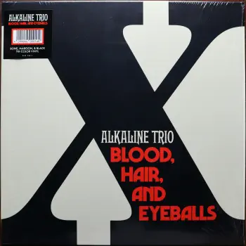 <u>PRESSING INFO</u><br><table class=inf_press><tbody><tr class=inf_info><td class=inf_title>Album:</td><td class=inf_info> Blood, Hair, And Eyeballs on 180g Bone, Maroon, & Black Tri-Colour (Webstore Exclusive)  </td></tr>
    <td class=inf_title>Pressing:</td><td> First Pressing /1300  </td></tr>
    <td class=inf_title>Release Date:</td><td> Jan. 26th 2024  </td></tr>
    <td class=inf_title>Album Pressed:</td><td> 2024  </td></tr>
    <td class=inf_title>Label:</td><td> Rise Records 536-3  </td></tr>
    <td class=inf_title>Insert:</td><td> Double Sided Glossy  </td></tr>
    <td class=inf_title>Barcode:</td><td> 4 099954-000160  </td></tr>
    <td class=inf_title>Side A Matrix:</td><td> 1D-102761 / RISE536-1-A 273896E1/A  </td></tr>
    <td class=inf_title>Side B Matrix:</td><td> 10-102761 / RISE536-1-B 273896E2/A  </td></tr>
    <td class=inf_title>&nbsp;</td><td> <a href=https://www.discogs.com/release/29560396 target=_blank rel=noopener noreferrer>View This Release on Discogs</a>  </tr></tbody></table>
<br><u>PRICING</u><span class='less' style='padding-left: 8px; color: var(--font-colour_grey);'>(prices shown in USD)</span><br><table class='inf_press'><tbody><tr class='inf_info'>
            <td class='inf_title'>Last Sold:</td>
            <td>$30.00 (Jun 29, 2026)</td>
            </tr><tr class='inf_info'>
            <td class='inf_title'>History:</td>
            <td>
                <span class='price-low' title='Sold on Jun 29, 2026'>Low: <span class='price-value'>$30.00</span></span>
                <span class='price-separator'>|</span>
                <span class='price-avg'>Avg: <span class='price-value'>$48.23</span></span>
                <span class='price-separator'>|</span>
                <span class='price-high' title='Sold on Feb 17, 2024'>High: <span class='price-value'>$79.00</span></span>
            </td>
            </tr></tbody></table><br>    <br><br><u>TRACKLIST</u><br><table class='inf_tracks'><tbody><tr>
            <td class='inf_num'>A1</td>
            <td class='inf_trk'>Hot For Preacher</td>
            <td class='inf_len'>3:46</td>
            <td><a href='#' class='lyric-link' data-album-code='bhe' data-song-title='Hot For Preacher'>Lyrics</a></td></tr><tr>
            <td class='inf_num'>A2</td>
            <td class='inf_trk'>Meet Me</td>
            <td class='inf_len'>3:54</td>
            <td><a href='#' class='lyric-link' data-album-code='bhe' data-song-title='Meet Me'>Lyrics</a></td></tr><tr>
            <td class='inf_num'>A3</td>
            <td class='inf_trk'>Versions Of You</td>
            <td class='inf_len'>3:14</td>
            <td><a href='#' class='lyric-link' data-album-code='bhe' data-song-title='Versions Of You'>Lyrics</a></td></tr><tr>
            <td class='inf_num'>A4</td>
            <td class='inf_trk'>Bad Time</td>
            <td class='inf_len'>2:55</td>
            <td><a href='#' class='lyric-link' data-album-code='bhe' data-song-title='Bad Time'>Lyrics</a></td></tr><tr>
            <td class='inf_num'>A5</td>
            <td class='inf_trk'>Scars</td>
            <td class='inf_len'>3:28</td>
            <td><a href='#' class='lyric-link' data-album-code='bhe' data-song-title='Scars'>Lyrics</a></td></tr><tr>
            <td class='inf_num'>A6</td>
            <td class='inf_trk'>Break</td>
            <td class='inf_len'>3:24</td>
            <td><a href='#' class='lyric-link' data-album-code='bhe' data-song-title='Break'>Lyrics</a></td></tr><tr>
            <td class='inf_num'>B1</td>
            <td class='inf_trk'>Shake With Me</td>
            <td class='inf_len'>3:59</td>
            <td><a href='#' class='lyric-link' data-album-code='bhe' data-song-title='Shake With Me'>Lyrics</a></td></tr><tr>
            <td class='inf_num'>B2</td>
            <td class='inf_trk'>Blood, Hair, And Eyeballs</td>
            <td class='inf_len'>3:01</td>
            <td><a href='#' class='lyric-link' data-album-code='bhe' data-song-title='Blood, Hair, And Eyeballs'>Lyrics</a></td></tr><tr>
            <td class='inf_num'>B3</td>
            <td class='inf_trk'>Hinterlude</td>
            <td class='inf_len'>1:05</td>
            <td><a href='#' class='lyric-link' data-album-code='bhe' data-song-title='Hinterlude'>Lyrics</a></td></tr><tr>
            <td class='inf_num'>B4</td>
            <td class='inf_trk'>Broken Down In A Time Machine</td>
            <td class='inf_len'>3:03</td>
            <td><a href='#' class='lyric-link' data-album-code='bhe' data-song-title='Broken Down In A Time Machine'>Lyrics</a></td></tr><tr>
            <td class='inf_num'>B5</td>
            <td class='inf_trk'>Teenage Heart</td>
            <td class='inf_len'>4:04</td>
            <td><a href='#' class='lyric-link' data-album-code='bhe' data-song-title='Teenage Heart'>Lyrics</a></td></tr></tbody></table><br><br>
    <u>NOTES</u><br> Available from US or EU KingsRoadMerch. Vinyl are identical, however the shrink has 'Made In Canada' printed on US versions, and a 'Made In Czech Republic' sticker on EU versions. Catalog number for this variant is 536-3
 - Cover