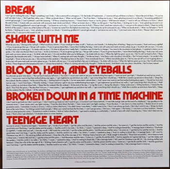 <u>PRESSING INFO</u><br><table class=inf_press><tbody><tr class=inf_info><td class=inf_title>Album:</td><td class=inf_info> Blood, Hair, And Eyeballs on 180g Black in Maroon Color in Color (Zia Records Exclusive)  </td></tr>
    <td class=inf_title>Pressing:</td><td> First Pressing /300  </td></tr>
    <td class=inf_title>Release Date:</td><td> Jan. 26th 2024  </td></tr>
    <td class=inf_title>Album Pressed:</td><td> 2024  </td></tr>
    <td class=inf_title>Label:</td><td> Rise Records 536-5  </td></tr>
    <td class=inf_title>Insert:</td><td> Double Sided Glossy  </td></tr>
    <td class=inf_title>Barcode:</td><td> 4 099954-000122  </td></tr>
    <td class=inf_title>Side A Matrix:</td><td> 1D-102761 / RISE536-1-A 273896E1/A  </td></tr>
    <td class=inf_title>Side B Matrix:</td><td> 10-102761 / RISE536-1-B 273896E2/A  </td></tr>
    <td class=inf_title>&nbsp;</td><td> <a href=https://www.discogs.com/release/29638036 target=_blank rel=noopener noreferrer>View This Release on Discogs</a>  </tr></tbody></table>
<br><u>PRICING</u><span class='less' style='padding-left: 8px; color: var(--font-colour_grey);'>(prices shown in USD)</span><br><table class='inf_press'><tbody><tr class='inf_info'>
            <td class='inf_title'>Last Sold:</td>
            <td>$40.00 (May 2, 2025)</td>
            </tr><tr class='inf_info'>
            <td class='inf_title'>History:</td>
            <td>
                <span class='price-low' title='Sold on Feb 24, 2025'>Low: <span class='price-value'>$34.99</span></span>
                <span class='price-separator'>|</span>
                <span class='price-avg'>Avg: <span class='price-value'>$52.66</span></span>
                <span class='price-separator'>|</span>
                <span class='price-high' title='Sold on Feb 11, 2024'>High: <span class='price-value'>$69.99</span></span>
            </td>
            </tr></tbody></table><br>    <br><br><u>TRACKLIST</u><br><table class='inf_tracks'><tbody><tr>
            <td class='inf_num'>A1</td>
            <td class='inf_trk'>Hot For Preacher</td>
            <td class='inf_len'>3:46</td>
            <td><a href='#' class='lyric-link' data-album-code='bhe' data-song-title='Hot For Preacher'>Lyrics</a></td></tr><tr>
            <td class='inf_num'>A2</td>
            <td class='inf_trk'>Meet Me</td>
            <td class='inf_len'>3:54</td>
            <td><a href='#' class='lyric-link' data-album-code='bhe' data-song-title='Meet Me'>Lyrics</a></td></tr><tr>
            <td class='inf_num'>A3</td>
            <td class='inf_trk'>Versions Of You</td>
            <td class='inf_len'>3:14</td>
            <td><a href='#' class='lyric-link' data-album-code='bhe' data-song-title='Versions Of You'>Lyrics</a></td></tr><tr>
            <td class='inf_num'>A4</td>
            <td class='inf_trk'>Bad Time</td>
            <td class='inf_len'>2:55</td>
            <td><a href='#' class='lyric-link' data-album-code='bhe' data-song-title='Bad Time'>Lyrics</a></td></tr><tr>
            <td class='inf_num'>A5</td>
            <td class='inf_trk'>Scars</td>
            <td class='inf_len'>3:28</td>
            <td><a href='#' class='lyric-link' data-album-code='bhe' data-song-title='Scars'>Lyrics</a></td></tr><tr>
            <td class='inf_num'>A6</td>
            <td class='inf_trk'>Break</td>
            <td class='inf_len'>3:24</td>
            <td><a href='#' class='lyric-link' data-album-code='bhe' data-song-title='Break'>Lyrics</a></td></tr><tr>
            <td class='inf_num'>B1</td>
            <td class='inf_trk'>Shake With Me</td>
            <td class='inf_len'>3:59</td>
            <td><a href='#' class='lyric-link' data-album-code='bhe' data-song-title='Shake With Me'>Lyrics</a></td></tr><tr>
            <td class='inf_num'>B2</td>
            <td class='inf_trk'>Blood, Hair, And Eyeballs</td>
            <td class='inf_len'>3:01</td>
            <td><a href='#' class='lyric-link' data-album-code='bhe' data-song-title='Blood, Hair, And Eyeballs'>Lyrics</a></td></tr><tr>
            <td class='inf_num'>B3</td>
            <td class='inf_trk'>Hinterlude</td>
            <td class='inf_len'>1:05</td>
            <td><a href='#' class='lyric-link' data-album-code='bhe' data-song-title='Hinterlude'>Lyrics</a></td></tr><tr>
            <td class='inf_num'>B4</td>
            <td class='inf_trk'>Broken Down In A Time Machine</td>
            <td class='inf_len'>3:03</td>
            <td><a href='#' class='lyric-link' data-album-code='bhe' data-song-title='Broken Down In A Time Machine'>Lyrics</a></td></tr><tr>
            <td class='inf_num'>B5</td>
            <td class='inf_trk'>Teenage Heart</td>
            <td class='inf_len'>4:04</td>
            <td><a href='#' class='lyric-link' data-album-code='bhe' data-song-title='Teenage Heart'>Lyrics</a></td></tr></tbody></table><br><br>
    <u>NOTES</u><br> The maroon of this press is actually a translucent red. Catalog number for this variant is 536-5. When this came out, Zia would only ship within the USA, making this harder to get elsewhere in the world.
 - Insert2