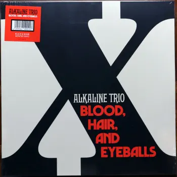 <u>PRESSING INFO</u><br><table class=inf_press><tbody><tr class=inf_info><td class=inf_title>Album:</td><td class=inf_info> Blood, Hair, And Eyeballs on 180g Black & Bone Bowtie (Indie Exclusive)  </td></tr>
    <td class=inf_title>Pressing:</td><td> First Pressing /??  </td></tr>
    <td class=inf_title>Release Date:</td><td> Jan. 26th 2024  </td></tr>
    <td class=inf_title>Album Pressed:</td><td> 2024  </td></tr>
    <td class=inf_title>Label:</td><td> Rise Records 536-6  </td></tr>
    <td class=inf_title>Insert:</td><td> Double Sided Glossy  </td></tr>
    <td class=inf_title>Barcode:</td><td> 4 099954-000153  </td></tr>
    <td class=inf_title>Side A Matrix:</td><td> 1D-102761 / RISE536-1-A 273896E1/A  </td></tr>
    <td class=inf_title>Side B Matrix:</td><td> 10-102761 / RISE536-1-B 273896E2/A  </td></tr>
    <td class=inf_title>&nbsp;</td><td> <a href=https://www.discogs.com/release/29605342 target=_blank rel=noopener noreferrer>View This Release on Discogs</a>  </tr></tbody></table>
<br><u>PRICING</u><span class='less' style='padding-left: 8px; color: var(--font-colour_grey);'>(prices shown in USD)</span><br><table class='inf_press'><tbody><tr class='inf_info'>
            <td class='inf_title'>Last Sold:</td>
            <td><span title='Sold for €27.90'>$31.78</span> (May 25, 2026)</td>
            </tr><tr class='inf_info'>
            <td class='inf_title'>History:</td>
            <td>
                <span class='price-low' title='Sold on Mar 29, 2026'>Low: <span class='price-value'>$9.56</span></span>
                <span class='price-separator'>|</span>
                <span class='price-avg'>Avg: <span class='price-value'>$28.14</span></span>
                <span class='price-separator'>|</span>
                <span class='price-high' title='€32.90 · Sold on Feb 16, 2024'>High: <span class='price-value'>$37.47</span></span>
            </td>
            </tr></tbody></table><br>    <br><br><u>TRACKLIST</u><br><table class='inf_tracks'><tbody><tr>
            <td class='inf_num'>A1</td>
            <td class='inf_trk'>Hot For Preacher</td>
            <td class='inf_len'>3:46</td>
            <td><a href='#' class='lyric-link' data-album-code='bhe' data-song-title='Hot For Preacher'>Lyrics</a></td></tr><tr>
            <td class='inf_num'>A2</td>
            <td class='inf_trk'>Meet Me</td>
            <td class='inf_len'>3:54</td>
            <td><a href='#' class='lyric-link' data-album-code='bhe' data-song-title='Meet Me'>Lyrics</a></td></tr><tr>
            <td class='inf_num'>A3</td>
            <td class='inf_trk'>Versions Of You</td>
            <td class='inf_len'>3:14</td>
            <td><a href='#' class='lyric-link' data-album-code='bhe' data-song-title='Versions Of You'>Lyrics</a></td></tr><tr>
            <td class='inf_num'>A4</td>
            <td class='inf_trk'>Bad Time</td>
            <td class='inf_len'>2:55</td>
            <td><a href='#' class='lyric-link' data-album-code='bhe' data-song-title='Bad Time'>Lyrics</a></td></tr><tr>
            <td class='inf_num'>A5</td>
            <td class='inf_trk'>Scars</td>
            <td class='inf_len'>3:28</td>
            <td><a href='#' class='lyric-link' data-album-code='bhe' data-song-title='Scars'>Lyrics</a></td></tr><tr>
            <td class='inf_num'>A6</td>
            <td class='inf_trk'>Break</td>
            <td class='inf_len'>3:24</td>
            <td><a href='#' class='lyric-link' data-album-code='bhe' data-song-title='Break'>Lyrics</a></td></tr><tr>
            <td class='inf_num'>B1</td>
            <td class='inf_trk'>Shake With Me</td>
            <td class='inf_len'>3:59</td>
            <td><a href='#' class='lyric-link' data-album-code='bhe' data-song-title='Shake With Me'>Lyrics</a></td></tr><tr>
            <td class='inf_num'>B2</td>
            <td class='inf_trk'>Blood, Hair, And Eyeballs</td>
            <td class='inf_len'>3:01</td>
            <td><a href='#' class='lyric-link' data-album-code='bhe' data-song-title='Blood, Hair, And Eyeballs'>Lyrics</a></td></tr><tr>
            <td class='inf_num'>B3</td>
            <td class='inf_trk'>Hinterlude</td>
            <td class='inf_len'>1:05</td>
            <td><a href='#' class='lyric-link' data-album-code='bhe' data-song-title='Hinterlude'>Lyrics</a></td></tr><tr>
            <td class='inf_num'>B4</td>
            <td class='inf_trk'>Broken Down In A Time Machine</td>
            <td class='inf_len'>3:03</td>
            <td><a href='#' class='lyric-link' data-album-code='bhe' data-song-title='Broken Down In A Time Machine'>Lyrics</a></td></tr><tr>
            <td class='inf_num'>B5</td>
            <td class='inf_trk'>Teenage Heart</td>
            <td class='inf_len'>4:04</td>
            <td><a href='#' class='lyric-link' data-album-code='bhe' data-song-title='Teenage Heart'>Lyrics</a></td></tr></tbody></table><br><br>
    <u>NOTES</u><br> Solid initially as 'Black & White' vinyl, but later revealed to be a bowtie variant. Catalog number for this variant is 536-6
 - Cover