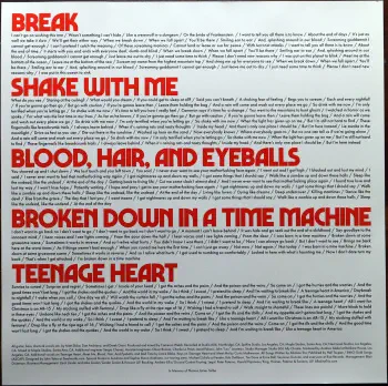 <u>PRESSING INFO</u><br><table class=inf_press><tbody><tr class=inf_info><td class=inf_title>Album:</td><td class=inf_info> Blood, Hair, And Eyeballs on 180g Bone (Indie Webstore Exclusive)  </td></tr>
    <td class=inf_title>Pressing:</td><td> First Pressing /300  </td></tr>
    <td class=inf_title>Release Date:</td><td> Jan. 26th 2024  </td></tr>
    <td class=inf_title>Album Pressed:</td><td> 2024  </td></tr>
    <td class=inf_title>Label:</td><td> Rise Records 536-7  </td></tr>
    <td class=inf_title>Insert:</td><td> Double Sided Glossy  </td></tr>
    <td class=inf_title>Barcode:</td><td> 4 099964-000177  </td></tr>
    <td class=inf_title>Side A Matrix:</td><td> 1D-102761 / RISE536-1-A 273896E1/A  </td></tr>
    <td class=inf_title>Side B Matrix:</td><td> 10-102761 / RISE536-1-B 273896E2/A  </td></tr>
    <td class=inf_title>&nbsp;</td><td> <a href=https://www.discogs.com/release/31222975 target=_blank rel=noopener noreferrer>View This Release on Discogs</a>  </tr></tbody></table>
<br><u>PRICING</u><span class='less' style='padding-left: 8px; color: var(--font-colour_grey);'>(prices shown in USD)</span><br><table class='inf_press'><tbody><tr class='inf_info'>
            <td class='inf_title'>Last Sold:</td>
            <td>$30.00 (Nov 25, 2025)</td>
            </tr><tr class='inf_info'>
            <td class='inf_title'>History:</td>
            <td>
                <span class='price-low' title='Sold on Dec 5, 2024'>Low: <span class='price-value'>$1.00</span></span>
                <span class='price-separator'>|</span>
                <span class='price-avg'>Avg: <span class='price-value'>$34.20</span></span>
                <span class='price-separator'>|</span>
                <span class='price-high' title='Sold on Feb 27, 2025'>High: <span class='price-value'>$75.00</span></span>
            </td>
            </tr></tbody></table><br>    <br><br><u>TRACKLIST</u><br><table class='inf_tracks'><tbody><tr>
            <td class='inf_num'>A1</td>
            <td class='inf_trk'>Hot For Preacher</td>
            <td class='inf_len'>3:46</td>
            <td><a href='#' class='lyric-link' data-album-code='bhe' data-song-title='Hot For Preacher'>Lyrics</a></td></tr><tr>
            <td class='inf_num'>A2</td>
            <td class='inf_trk'>Meet Me</td>
            <td class='inf_len'>3:54</td>
            <td><a href='#' class='lyric-link' data-album-code='bhe' data-song-title='Meet Me'>Lyrics</a></td></tr><tr>
            <td class='inf_num'>A3</td>
            <td class='inf_trk'>Versions Of You</td>
            <td class='inf_len'>3:14</td>
            <td><a href='#' class='lyric-link' data-album-code='bhe' data-song-title='Versions Of You'>Lyrics</a></td></tr><tr>
            <td class='inf_num'>A4</td>
            <td class='inf_trk'>Bad Time</td>
            <td class='inf_len'>2:55</td>
            <td><a href='#' class='lyric-link' data-album-code='bhe' data-song-title='Bad Time'>Lyrics</a></td></tr><tr>
            <td class='inf_num'>A5</td>
            <td class='inf_trk'>Scars</td>
            <td class='inf_len'>3:28</td>
            <td><a href='#' class='lyric-link' data-album-code='bhe' data-song-title='Scars'>Lyrics</a></td></tr><tr>
            <td class='inf_num'>A6</td>
            <td class='inf_trk'>Break</td>
            <td class='inf_len'>3:24</td>
            <td><a href='#' class='lyric-link' data-album-code='bhe' data-song-title='Break'>Lyrics</a></td></tr><tr>
            <td class='inf_num'>B1</td>
            <td class='inf_trk'>Shake With Me</td>
            <td class='inf_len'>3:59</td>
            <td><a href='#' class='lyric-link' data-album-code='bhe' data-song-title='Shake With Me'>Lyrics</a></td></tr><tr>
            <td class='inf_num'>B2</td>
            <td class='inf_trk'>Blood, Hair, And Eyeballs</td>
            <td class='inf_len'>3:01</td>
            <td><a href='#' class='lyric-link' data-album-code='bhe' data-song-title='Blood, Hair, And Eyeballs'>Lyrics</a></td></tr><tr>
            <td class='inf_num'>B3</td>
            <td class='inf_trk'>Hinterlude</td>
            <td class='inf_len'>1:05</td>
            <td><a href='#' class='lyric-link' data-album-code='bhe' data-song-title='Hinterlude'>Lyrics</a></td></tr><tr>
            <td class='inf_num'>B4</td>
            <td class='inf_trk'>Broken Down In A Time Machine</td>
            <td class='inf_len'>3:03</td>
            <td><a href='#' class='lyric-link' data-album-code='bhe' data-song-title='Broken Down In A Time Machine'>Lyrics</a></td></tr><tr>
            <td class='inf_num'>B5</td>
            <td class='inf_trk'>Teenage Heart</td>
            <td class='inf_len'>4:04</td>
            <td><a href='#' class='lyric-link' data-album-code='bhe' data-song-title='Teenage Heart'>Lyrics</a></td></tr></tbody></table><br><br>
    <u>NOTES</u><br> This variant is exclusive to *Brooklyn Vegan, *Revolver, and *Alt Press webstores. This particular variant was delayed in shipping, with many not receiving their copies until mid to late 2024. Catalog number for this variant is 536-7
 - Insert2