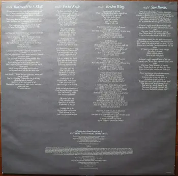<u>PRESSING INFO</u><br><table class=inf_press><tbody><tr class=inf_info><td class=inf_title>Album:</td><td class=inf_info> Broken Wing on Tan Marble (Ouija Boxset Exclusive)  </td></tr>
    <td class=inf_title>Pressing:</td><td> First Pressing /500  </td></tr>
    <td class=inf_title>Release Date:</td><td> Apr. 2nd 2013  </td></tr>
    <td class=inf_title>Album Pressed:</td><td> 2013  </td></tr>
    <td class=inf_title>Label:</td><td> Heart&Skull/Epitaph Records 87262-1  </td></tr>
    <td class=inf_title>Insert:</td><td> Printed Matte Inner Sleeve  </td></tr>
    <td class=inf_title>Barcode:</td><td> 0 45778-72621 9  </td></tr>
    <td class=inf_title>Side A Matrix:</td><td> 87262-A CB  </td></tr>
    <td class=inf_title>Side B Matrix:</td><td> 87262-B CB  </td></tr>
    <td class=inf_title>&nbsp;</td><td> <a href=https://www.discogs.com/release/4624254 target=_blank rel=noopener noreferrer>View This Release on Discogs</a>  </tr></tbody></table>
<br><u>PRICING</u><span class='less' style='padding-left: 8px; color: var(--font-colour_grey);'>(prices shown in USD)</span><br><table class='inf_press'><tbody><tr class='inf_info'>
            <td class='inf_title'>Last Sold:</td>
            <td>$59.99 (Apr 22, 2024)</td>
            </tr><tr class='inf_info'>
            <td class='inf_title'>History:</td>
            <td>
                <span class='price-low' title='Sold on Nov 27, 2017'>Low: <span class='price-value'>$24.99</span></span>
                <span class='price-separator'>|</span>
                <span class='price-avg'>Avg: <span class='price-value'>$75.54</span></span>
                <span class='price-separator'>|</span>
                <span class='price-high' title='Sold on Sep 28, 2022'>High: <span class='price-value'>$339.99</span></span>
            </td>
            </tr></tbody></table><br>    <br><br><u>TRACKLIST</u><br><table class='inf_tracks'><tbody><tr>
            <td class='inf_num'>A1</td>
            <td class='inf_trk'>Balanced On A Shelf</td>
            <td class='inf_len'>4:06</td>
            <td><a href='#' class='lyric-link' data-album-code='eps' data-song-title='Balanced On A Shelf'>Lyrics</a></td></tr><tr>
            <td class='inf_num'>A2</td>
            <td class='inf_trk'>Pocket Knife</td>
            <td class='inf_len'>2:43</td>
            <td><a href='#' class='lyric-link' data-album-code='eps' data-song-title='Pocket Knife'>Lyrics</a></td></tr><tr>
            <td class='inf_num'>B1</td>
            <td class='inf_trk'>Broken Wing</td>
            <td class='inf_len'>3:28</td>
            <td><a href='#' class='lyric-link' data-album-code='eps' data-song-title='Broken Wing'>Lyrics</a></td></tr><tr>
            <td class='inf_num'>B2</td>
            <td class='inf_trk'>Sun Burns</td>
            <td class='inf_len'>3:41</td>
            <td><a href='#' class='lyric-link' data-album-code='eps' data-song-title='Sun Burns'>Lyrics</a></td></tr></tbody></table><br><br>
    <u>NOTES</u><br> Only available in the Ouija Board Boxset.
 - Sleeve2