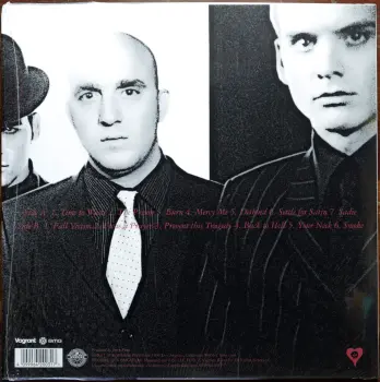 <u>PRESSING INFO</u><br><table class=inf_press><tbody><tr class=inf_info><td class=inf_title>Album:</td><td class=inf_info> Crimson on US Black  </td></tr>
    <td class=inf_title>Pressing:</td><td> Fifth Pressing /??  </td></tr>
    <td class=inf_title>Release Date:</td><td> Apr. 3rd 2026  </td></tr>
    <td class=inf_title>Album Pressed:</td><td> 2026  </td></tr>
    <td class=inf_title>Label:</td><td> BMG 964200311  </td></tr>
    <td class=inf_title>Insert:</td><td> Double Sided Glossy  </td></tr>
    <td class=inf_title>Barcode:</td><td> 4 09996-420031 7  </td></tr>
    <td class=inf_title>Side A Matrix:</td><td> 10-115803 / 4099964200317 - A 02470801 310543E1/A  </td></tr>
    <td class=inf_title>Side B Matrix:</td><td> 10-115803 / 4099964200317 - B 02472695 310543E2/B  </td></tr>
    <td class=inf_title>&nbsp;</td><td> <a href=https://www.discogs.com/release/36977493 target=_blank rel=noopener noreferrer>View This Release on Discogs</a>  </tr></tbody></table>
<br><u>PRICING</u><span class='less' style='padding-left: 8px; color: var(--font-colour_grey);'>(prices shown in USD)</span><br><table class='inf_press'><tbody><tr class='inf_info'>
            <td class='inf_title'>Last Sold:</td>
            <td>$28.00 (Jun 17, 2026)</td>
            </tr><tr class='inf_info'>
            <td class='inf_title'>History:</td>
            <td>
                <span class='price-low' title='Sold on May 5, 2026'>Low: <span class='price-value'>$26.59</span></span>
                <span class='price-separator'>|</span>
                <span class='price-avg'>Avg: <span class='price-value'>$30.22</span></span>
                <span class='price-separator'>|</span>
                <span class='price-high' title='Sold on Apr 12, 2026'>High: <span class='price-value'>$34.99</span></span>
            </td>
            </tr></tbody></table><br>    <br><br><u>TRACKLIST</u><br><table class='inf_tracks'><tbody><tr>
            <td class='inf_num'>A1</td>
            <td class='inf_trk'>Time To Waste</td>
            <td class='inf_len'>4:11</td>
            <td><a href='#' class='lyric-link' data-album-code='crimson' data-song-title='Time To Waste'>Lyrics</a></td></tr><tr>
            <td class='inf_num'>A2</td>
            <td class='inf_trk'>The Poison</td>
            <td class='inf_len'>2:04</td>
            <td><a href='#' class='lyric-link' data-album-code='crimson' data-song-title='The Poison'>Lyrics</a></td></tr><tr>
            <td class='inf_num'>A3</td>
            <td class='inf_trk'>Burn</td>
            <td class='inf_len'>4:05</td>
            <td><a href='#' class='lyric-link' data-album-code='crimson' data-song-title='Burn'>Lyrics</a></td></tr><tr>
            <td class='inf_num'>A4</td>
            <td class='inf_trk'>Mercy Me</td>
            <td class='inf_len'>2:49</td>
            <td><a href='#' class='lyric-link' data-album-code='crimson' data-song-title='Mercy Me'>Lyrics</a></td></tr><tr>
            <td class='inf_num'>A5</td>
            <td class='inf_trk'>Dethbed</td>
            <td class='inf_len'>3:03</td>
            <td><a href='#' class='lyric-link' data-album-code='crimson' data-song-title='Dethbed'>Lyrics</a></td></tr><tr>
            <td class='inf_num'>A6</td>
            <td class='inf_trk'>Settle For Satin</td>
            <td class='inf_len'>3:49</td>
            <td><a href='#' class='lyric-link' data-album-code='crimson' data-song-title='Settle For Satin'>Lyrics</a></td></tr><tr>
            <td class='inf_num'>A7</td>
            <td class='inf_trk'>Sadie</td>
            <td class='inf_len'>4:39</td>
            <td><a href='#' class='lyric-link' data-album-code='crimson' data-song-title='Sadie'>Lyrics</a></td></tr><tr>
            <td class='inf_num'>B1</td>
            <td class='inf_trk'>Fall Victim</td>
            <td class='inf_len'>3:18</td>
            <td><a href='#' class='lyric-link' data-album-code='crimson' data-song-title='Fall Victim'>Lyrics</a></td></tr><tr>
            <td class='inf_num'>B2</td>
            <td class='inf_trk'>I Was A Prayer</td>
            <td class='inf_len'>2:36</td>
            <td><a href='#' class='lyric-link' data-album-code='crimson' data-song-title='I Was A Prayer'>Lyrics</a></td></tr><tr>
            <td class='inf_num'>B3</td>
            <td class='inf_trk'>Prevent This Tragedy</td>
            <td class='inf_len'>3:06</td>
            <td><a href='#' class='lyric-link' data-album-code='crimson' data-song-title='Prevent This Tragedy'>Lyrics</a></td></tr><tr>
            <td class='inf_num'>B4</td>
            <td class='inf_trk'>Back To Hell</td>
            <td class='inf_len'>2:54</td>
            <td><a href='#' class='lyric-link' data-album-code='crimson' data-song-title='Back To Hell'>Lyrics</a></td></tr><tr>
            <td class='inf_num'>B5</td>
            <td class='inf_trk'>Your Neck</td>
            <td class='inf_len'>3:15</td>
            <td><a href='#' class='lyric-link' data-album-code='crimson' data-song-title='Your Neck'>Lyrics</a></td></tr><tr>
            <td class='inf_num'>B6</td>
            <td class='inf_trk'>Smoke</td>
            <td class='inf_len'>2:59</td>
            <td><a href='#' class='lyric-link' data-album-code='crimson' data-song-title='Smoke'>Lyrics</a></td></tr></tbody></table><br><br>
    <u>NOTES</u><br> This repress of Crimson went up for pre-order on February 5th 2026 on various online retail websites. A repress of the CD was also announced at the same time. The official release date is April 3rd 2026.
 - Back