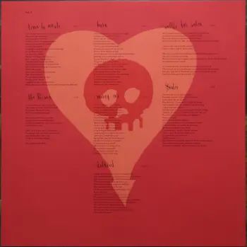 <u>PRESSING INFO</u><br><table class=inf_press><tbody><tr class=inf_info><td class=inf_title>Album:</td><td class=inf_info> Crimson on US Black  </td></tr>
    <td class=inf_title>Pressing:</td><td> Fifth Pressing /??  </td></tr>
    <td class=inf_title>Release Date:</td><td> Apr. 3rd 2026  </td></tr>
    <td class=inf_title>Album Pressed:</td><td> 2026  </td></tr>
    <td class=inf_title>Label:</td><td> BMG 964200311  </td></tr>
    <td class=inf_title>Insert:</td><td> Double Sided Glossy  </td></tr>
    <td class=inf_title>Barcode:</td><td> 4 09996-420031 7  </td></tr>
    <td class=inf_title>Side A Matrix:</td><td> 10-115803 / 4099964200317 - A 02470801 310543E1/A  </td></tr>
    <td class=inf_title>Side B Matrix:</td><td> 10-115803 / 4099964200317 - B 02472695 310543E2/B  </td></tr>
    <td class=inf_title>&nbsp;</td><td> <a href=https://www.discogs.com/release/36977493 target=_blank rel=noopener noreferrer>View This Release on Discogs</a>  </tr></tbody></table>
<br><u>PRICING</u><span class='less' style='padding-left: 8px; color: var(--font-colour_grey);'>(prices shown in USD)</span><br><table class='inf_press'><tbody><tr class='inf_info'>
            <td class='inf_title'>Last Sold:</td>
            <td>$28.00 (Jun 17, 2026)</td>
            </tr><tr class='inf_info'>
            <td class='inf_title'>History:</td>
            <td>
                <span class='price-low' title='Sold on May 5, 2026'>Low: <span class='price-value'>$26.59</span></span>
                <span class='price-separator'>|</span>
                <span class='price-avg'>Avg: <span class='price-value'>$30.22</span></span>
                <span class='price-separator'>|</span>
                <span class='price-high' title='Sold on Apr 12, 2026'>High: <span class='price-value'>$34.99</span></span>
            </td>
            </tr></tbody></table><br>    <br><br><u>TRACKLIST</u><br><table class='inf_tracks'><tbody><tr>
            <td class='inf_num'>A1</td>
            <td class='inf_trk'>Time To Waste</td>
            <td class='inf_len'>4:11</td>
            <td><a href='#' class='lyric-link' data-album-code='crimson' data-song-title='Time To Waste'>Lyrics</a></td></tr><tr>
            <td class='inf_num'>A2</td>
            <td class='inf_trk'>The Poison</td>
            <td class='inf_len'>2:04</td>
            <td><a href='#' class='lyric-link' data-album-code='crimson' data-song-title='The Poison'>Lyrics</a></td></tr><tr>
            <td class='inf_num'>A3</td>
            <td class='inf_trk'>Burn</td>
            <td class='inf_len'>4:05</td>
            <td><a href='#' class='lyric-link' data-album-code='crimson' data-song-title='Burn'>Lyrics</a></td></tr><tr>
            <td class='inf_num'>A4</td>
            <td class='inf_trk'>Mercy Me</td>
            <td class='inf_len'>2:49</td>
            <td><a href='#' class='lyric-link' data-album-code='crimson' data-song-title='Mercy Me'>Lyrics</a></td></tr><tr>
            <td class='inf_num'>A5</td>
            <td class='inf_trk'>Dethbed</td>
            <td class='inf_len'>3:03</td>
            <td><a href='#' class='lyric-link' data-album-code='crimson' data-song-title='Dethbed'>Lyrics</a></td></tr><tr>
            <td class='inf_num'>A6</td>
            <td class='inf_trk'>Settle For Satin</td>
            <td class='inf_len'>3:49</td>
            <td><a href='#' class='lyric-link' data-album-code='crimson' data-song-title='Settle For Satin'>Lyrics</a></td></tr><tr>
            <td class='inf_num'>A7</td>
            <td class='inf_trk'>Sadie</td>
            <td class='inf_len'>4:39</td>
            <td><a href='#' class='lyric-link' data-album-code='crimson' data-song-title='Sadie'>Lyrics</a></td></tr><tr>
            <td class='inf_num'>B1</td>
            <td class='inf_trk'>Fall Victim</td>
            <td class='inf_len'>3:18</td>
            <td><a href='#' class='lyric-link' data-album-code='crimson' data-song-title='Fall Victim'>Lyrics</a></td></tr><tr>
            <td class='inf_num'>B2</td>
            <td class='inf_trk'>I Was A Prayer</td>
            <td class='inf_len'>2:36</td>
            <td><a href='#' class='lyric-link' data-album-code='crimson' data-song-title='I Was A Prayer'>Lyrics</a></td></tr><tr>
            <td class='inf_num'>B3</td>
            <td class='inf_trk'>Prevent This Tragedy</td>
            <td class='inf_len'>3:06</td>
            <td><a href='#' class='lyric-link' data-album-code='crimson' data-song-title='Prevent This Tragedy'>Lyrics</a></td></tr><tr>
            <td class='inf_num'>B4</td>
            <td class='inf_trk'>Back To Hell</td>
            <td class='inf_len'>2:54</td>
            <td><a href='#' class='lyric-link' data-album-code='crimson' data-song-title='Back To Hell'>Lyrics</a></td></tr><tr>
            <td class='inf_num'>B5</td>
            <td class='inf_trk'>Your Neck</td>
            <td class='inf_len'>3:15</td>
            <td><a href='#' class='lyric-link' data-album-code='crimson' data-song-title='Your Neck'>Lyrics</a></td></tr><tr>
            <td class='inf_num'>B6</td>
            <td class='inf_trk'>Smoke</td>
            <td class='inf_len'>2:59</td>
            <td><a href='#' class='lyric-link' data-album-code='crimson' data-song-title='Smoke'>Lyrics</a></td></tr></tbody></table><br><br>
    <u>NOTES</u><br> This repress of Crimson went up for pre-order on February 5th 2026 on various online retail websites. A repress of the CD was also announced at the same time. The official release date is April 3rd 2026.
 - Insert