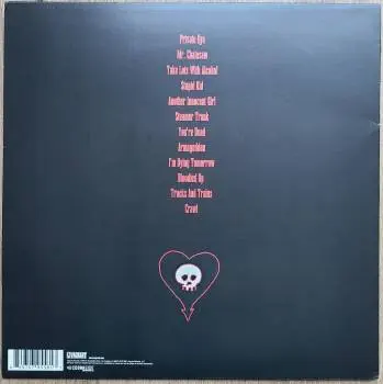 <u>PRESSING INFO</u><br><table class=inf_press><tbody><tr class=inf_info><td class=inf_title>Album:</td><td class=inf_info> From Here To Infirmary on Banquet Blue (Banquet Records Exclusive)  </td></tr>
    <td class=inf_title>Pressing:</td><td> Second Pressing /300  </td></tr>
    <td class=inf_title>Release Date:</td><td> Nov. 15th 2011  </td></tr>
    <td class=inf_title>Album Pressed:</td><td> 2011  </td></tr>
    <td class=inf_title>Label:</td><td> Vagrant Records/Cobraside Distribution CSDLP 1156  </td></tr>
    <td class=inf_title>Insert:</td><td> Double Sided Glossy  </td></tr>
    <td class=inf_title>Barcode:</td><td> 8 29707-95561 7  </td></tr>
    <td class=inf_title>Side A Matrix:</td><td> CSDLP-1156-A  </td></tr>
    <td class=inf_title>Side B Matrix:</td><td> CSDLP-1156-B  </td></tr>
    <td class=inf_title>&nbsp;</td><td> <a href=https://www.discogs.com/release/3271256 target=_blank rel=noopener noreferrer>View This Release on Discogs</a>  </tr></tbody></table>
<br><u>PRICING</u><span class='less' style='padding-left: 8px; color: var(--font-colour_grey);'>(prices shown in USD)</span><br><table class='inf_press'><tbody><tr class='inf_info'>
            <td class='inf_title'>Last Sold:</td>
            <td>$45.00 (Jun 1, 2026)</td>
            </tr><tr class='inf_info'>
            <td class='inf_title'>History:</td>
            <td>
                <span class='price-low' title='Sold on May 1, 2012'>Low: <span class='price-value'>$16.89</span></span>
                <span class='price-separator'>|</span>
                <span class='price-avg'>Avg: <span class='price-value'>$37.93</span></span>
                <span class='price-separator'>|</span>
                <span class='price-high' title='Sold on Mar 1, 2023'>High: <span class='price-value'>$70.00</span></span>
            </td>
            </tr></tbody></table><br>    <br><br><u>TRACKLIST</u><br><table class='inf_tracks'><tbody><tr>
            <td class='inf_num'>A1</td>
            <td class='inf_trk'>Private Eye</td>
            <td class='inf_len'>3:30</td>
            <td><a href='#' class='lyric-link' data-album-code='fhti' data-song-title='Private Eye'>Lyrics</a></td></tr><tr>
            <td class='inf_num'>A2</td>
            <td class='inf_trk'>Mr. Chainsaw</td>
            <td class='inf_len'>3:05</td>
            <td><a href='#' class='lyric-link' data-album-code='fhti' data-song-title='Mr. Chainsaw'>Lyrics</a></td></tr><tr>
            <td class='inf_num'>A3</td>
            <td class='inf_trk'>Take Lots With Alcohol</td>
            <td class='inf_len'>3:13</td>
            <td><a href='#' class='lyric-link' data-album-code='fhti' data-song-title='Take Lots With Alcohol'>Lyrics</a></td></tr><tr>
            <td class='inf_num'>A4</td>
            <td class='inf_trk'>Stupid Kid</td>
            <td class='inf_len'>2:23</td>
            <td><a href='#' class='lyric-link' data-album-code='fhti' data-song-title='Stupid Kid'>Lyrics</a></td></tr><tr>
            <td class='inf_num'>A5</td>
            <td class='inf_trk'>Another Innocent Girl</td>
            <td class='inf_len'>3:37</td>
            <td><a href='#' class='lyric-link' data-album-code='fhti' data-song-title='Another Innocent Girl'>Lyrics</a></td></tr><tr>
            <td class='inf_num'>A6</td>
            <td class='inf_trk'>Steamer Trunk</td>
            <td class='inf_len'>2:50</td>
            <td><a href='#' class='lyric-link' data-album-code='fhti' data-song-title='Steamer Trunk'>Lyrics</a></td></tr><tr>
            <td class='inf_num'>B1</td>
            <td class='inf_trk'>You’re Dead</td>
            <td class='inf_len'>3:50</td>
            <td><a href='#' class='lyric-link' data-album-code='fhti' data-song-title='You’re Dead'>Lyrics</a></td></tr><tr>
            <td class='inf_num'>B2</td>
            <td class='inf_trk'>Armageddon</td>
            <td class='inf_len'>2:49</td>
            <td><a href='#' class='lyric-link' data-album-code='fhti' data-song-title='Armageddon'>Lyrics</a></td></tr><tr>
            <td class='inf_num'>B3</td>
            <td class='inf_trk'>I’m Dying Tomorrow</td>
            <td class='inf_len'>2:18</td>
            <td><a href='#' class='lyric-link' data-album-code='fhti' data-song-title='I’m Dying Tomorrow'>Lyrics</a></td></tr><tr>
            <td class='inf_num'>B4</td>
            <td class='inf_trk'>Bloodied Up</td>
            <td class='inf_len'>2:51</td>
            <td><a href='#' class='lyric-link' data-album-code='fhti' data-song-title='Bloodied Up'>Lyrics</a></td></tr><tr>
            <td class='inf_num'>B5</td>
            <td class='inf_trk'>Trucks And Trains</td>
            <td class='inf_len'>3:16</td>
            <td><a href='#' class='lyric-link' data-album-code='fhti' data-song-title='Trucks And Trains'>Lyrics</a></td></tr><tr>
            <td class='inf_num'>B6</td>
            <td class='inf_trk'>Crawl</td>
            <td class='inf_len'>4:25</td>
            <td><a href='#' class='lyric-link' data-album-code='fhti' data-song-title='Crawl'>Lyrics</a></td></tr></tbody></table><br><br>
    <u>NOTES</u><br> Banquet Records Exclusive. Some copies have Black or White Swirl inclusions.
 - Whiteswirl-back