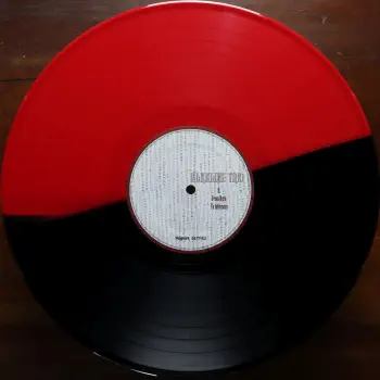 <u>PRESSING INFO</u><br><table class=inf_press><tbody><tr class=inf_info><td class=inf_title>Album:</td><td class=inf_info> From Here To Infirmary on Red & Black Split (Vagrant 20th Anniversary)  </td></tr>
    <td class=inf_title>Pressing:</td><td> Third Pressing /1500  </td></tr>
    <td class=inf_title>Release Date:</td><td> Feb. 8th 2017  </td></tr>
    <td class=inf_title>Album Pressed:</td><td> 2017  </td></tr>
    <td class=inf_title>Label:</td><td> Vagrant Records/BMG VR4405  </td></tr>
    <td class=inf_title>Insert:</td><td> Double Sided Glossy  </td></tr>
    <td class=inf_title>Barcode:</td><td> 4 050538-230147  </td></tr>
    <td class=inf_title>Side A Matrix:</td><td> VR4405-A ALKALINE TRIO-FROM HERE TO INFIRMARY plush v  </td></tr>
    <td class=inf_title>Side B Matrix:</td><td> SP VR4405-B ALKALINE TRIO-HERE TO INFIRMARY plush vinyl  </td></tr>
    <td class=inf_title>&nbsp;</td><td> <a href=https://www.discogs.com/release/9653351 target=_blank rel=noopener noreferrer>View This Release on Discogs</a>  </tr></tbody></table>
<br><u>PRICING</u><span class='less' style='padding-left: 8px; color: var(--font-colour_grey);'>(prices shown in USD)</span><br><table class='inf_press'><tbody><tr class='inf_info'>
            <td class='inf_title'>Last Sold:</td>
            <td>$50.00 (Jul 16, 2026)</td>
            </tr><tr class='inf_info'>
            <td class='inf_title'>History:</td>
            <td>
                <span class='price-low' title='Sold on May 4, 2019'>Low: <span class='price-value'>$34.99</span></span>
                <span class='price-separator'>|</span>
                <span class='price-avg'>Avg: <span class='price-value'>$64.54</span></span>
                <span class='price-separator'>|</span>
                <span class='price-high' title='Sold on Mar 4, 2021'>High: <span class='price-value'>$250.00</span></span>
            </td>
            </tr></tbody></table><br>    <br><br><u>TRACKLIST</u><br><table class='inf_tracks'><tbody><tr>
            <td class='inf_num'>A1</td>
            <td class='inf_trk'>Private Eye</td>
            <td class='inf_len'>3:30</td>
            <td><a href='#' class='lyric-link' data-album-code='fhti' data-song-title='Private Eye'>Lyrics</a></td></tr><tr>
            <td class='inf_num'>A2</td>
            <td class='inf_trk'>Mr. Chainsaw</td>
            <td class='inf_len'>3:05</td>
            <td><a href='#' class='lyric-link' data-album-code='fhti' data-song-title='Mr. Chainsaw'>Lyrics</a></td></tr><tr>
            <td class='inf_num'>A3</td>
            <td class='inf_trk'>Take Lots With Alcohol</td>
            <td class='inf_len'>3:13</td>
            <td><a href='#' class='lyric-link' data-album-code='fhti' data-song-title='Take Lots With Alcohol'>Lyrics</a></td></tr><tr>
            <td class='inf_num'>A4</td>
            <td class='inf_trk'>Stupid Kid</td>
            <td class='inf_len'>2:23</td>
            <td><a href='#' class='lyric-link' data-album-code='fhti' data-song-title='Stupid Kid'>Lyrics</a></td></tr><tr>
            <td class='inf_num'>A5</td>
            <td class='inf_trk'>Another Innocent Girl</td>
            <td class='inf_len'>3:37</td>
            <td><a href='#' class='lyric-link' data-album-code='fhti' data-song-title='Another Innocent Girl'>Lyrics</a></td></tr><tr>
            <td class='inf_num'>A6</td>
            <td class='inf_trk'>Steamer Trunk</td>
            <td class='inf_len'>2:50</td>
            <td><a href='#' class='lyric-link' data-album-code='fhti' data-song-title='Steamer Trunk'>Lyrics</a></td></tr><tr>
            <td class='inf_num'>B1</td>
            <td class='inf_trk'>You’re Dead</td>
            <td class='inf_len'>3:50</td>
            <td><a href='#' class='lyric-link' data-album-code='fhti' data-song-title='You’re Dead'>Lyrics</a></td></tr><tr>
            <td class='inf_num'>B2</td>
            <td class='inf_trk'>Armageddon</td>
            <td class='inf_len'>2:49</td>
            <td><a href='#' class='lyric-link' data-album-code='fhti' data-song-title='Armageddon'>Lyrics</a></td></tr><tr>
            <td class='inf_num'>B3</td>
            <td class='inf_trk'>I’m Dying Tomorrow</td>
            <td class='inf_len'>2:18</td>
            <td><a href='#' class='lyric-link' data-album-code='fhti' data-song-title='I’m Dying Tomorrow'>Lyrics</a></td></tr><tr>
            <td class='inf_num'>B4</td>
            <td class='inf_trk'>Bloodied Up</td>
            <td class='inf_len'>2:51</td>
            <td><a href='#' class='lyric-link' data-album-code='fhti' data-song-title='Bloodied Up'>Lyrics</a></td></tr><tr>
            <td class='inf_num'>B5</td>
            <td class='inf_trk'>Trucks And Trains</td>
            <td class='inf_len'>3:16</td>
            <td><a href='#' class='lyric-link' data-album-code='fhti' data-song-title='Trucks And Trains'>Lyrics</a></td></tr><tr>
            <td class='inf_num'>B6</td>
            <td class='inf_trk'>Crawl</td>
            <td class='inf_len'>4:25</td>
            <td><a href='#' class='lyric-link' data-album-code='fhti' data-song-title='Crawl'>Lyrics</a></td></tr></tbody></table><br><br>
    <u>NOTES</u><br> Vagrant Records 20th Anniversary. This pressing was released for Vagrant Records 20th Anniversary. This pressing marks the first time that the album title and tracklisting on the sleeve is in white text instead of red.
 - B