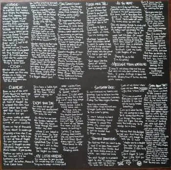 <u>PRESSING INFO</u><br><table class=inf_press><tbody><tr class=inf_info><td class=inf_title>Album:</td><td class=inf_info> Goddamnit on Black (Clock Face Labels)  </td></tr>
    <td class=inf_title>Pressing:</td><td> First Pressing /1000  </td></tr>
    <td class=inf_title>Release Date:</td><td> Oct. 13th 1998  </td></tr>
    <td class=inf_title>Album Pressed:</td><td> 1998  </td></tr>
    <td class=inf_title>Label:</td><td> Asianman Records AM-034  </td></tr>
    <td class=inf_title>Insert:</td><td> Double Sided Glossy  </td></tr>
    <td class=inf_title>Barcode:</td><td> 6 12851-0034-1 5  </td></tr>
    <td class=inf_title>Side A Matrix:</td><td> [etched] AM-034-A L-50793 [stamped] GOLDEN  </td></tr>
    <td class=inf_title>Side B Matrix:</td><td> [etched] AM-034-B L-50793x [stamped] GOLDEN  </td></tr>
    <td class=inf_title>&nbsp;</td><td> <a href=https://www.discogs.com/release/1427982-Alkaline-Trio-Goddamnit target=_blank rel=noopener noreferrer>View This Release on Discogs</a>  </tr></tbody></table>
<br><u>PRICING</u><span class='less' style='padding-left: 8px; color: var(--font-colour_grey);'>(prices shown in USD)</span><br><table class='inf_press'><tbody><tr class='inf_info'>
            <td class='inf_title'>Last Sold:</td>
            <td>$275.00 (Dec 12, 2025)</td>
            </tr><tr class='inf_info'>
            <td class='inf_title'>History:</td>
            <td>
                <span class='price-low' title='€30.00 · Sold on Aug 18, 2020'>Low: <span class='price-value'>$34.17</span></span>
                <span class='price-separator'>|</span>
                <span class='price-avg'>Avg: <span class='price-value'>$114.52</span></span>
                <span class='price-separator'>|</span>
                <span class='price-high' title='Sold on Dec 12, 2025'>High: <span class='price-value'>$275.00</span></span>
            </td>
            </tr></tbody></table><br>    <br><br><u>TRACKLIST</u><br><table class='inf_tracks'><tbody><tr>
            <td class='inf_num'>A1</td>
            <td class='inf_trk'>Cringe</td>
            <td class='inf_len'>2:23</td>
            <td><a href='#' class='lyric-link' data-album-code='gd' data-song-title='Cringe'>Lyrics</a></td></tr><tr>
            <td class='inf_num'>A2</td>
            <td class='inf_trk'>Cop</td>
            <td class='inf_len'>2:18</td>
            <td><a href='#' class='lyric-link' data-album-code='gd' data-song-title='Cop'>Lyrics</a></td></tr><tr>
            <td class='inf_num'>A3</td>
            <td class='inf_trk'>San Francisco</td>
            <td class='inf_len'>3:52</td>
            <td><a href='#' class='lyric-link' data-album-code='gd' data-song-title='San Francisco'>Lyrics</a></td></tr><tr>
            <td class='inf_num'>A4</td>
            <td class='inf_trk'>Nose Over Tail</td>
            <td class='inf_len'>2:37</td>
            <td><a href='#' class='lyric-link' data-album-code='gd' data-song-title='Nose Over Tail'>Lyrics</a></td></tr><tr>
            <td class='inf_num'>A5</td>
            <td class='inf_trk'>As You Were</td>
            <td class='inf_len'>2:11</td>
            <td><a href='#' class='lyric-link' data-album-code='gd' data-song-title='As You Were'>Lyrics</a></td></tr><tr>
            <td class='inf_num'>A6</td>
            <td class='inf_trk'>Enjoy Your Day</td>
            <td class='inf_len'>2:17</td>
            <td><a href='#' class='lyric-link' data-album-code='gd' data-song-title='Enjoy Your Day'>Lyrics</a></td></tr><tr>
            <td class='inf_num'>A7</td>
            <td class='inf_trk'>Clavicle</td>
            <td class='inf_len'>2:28</td>
            <td><a href='#' class='lyric-link' data-album-code='gd' data-song-title='Clavicle'>Lyrics</a></td></tr><tr>
            <td class='inf_num'>B1</td>
            <td class='inf_trk'>My Little Needle</td>
            <td class='inf_len'>3:01</td>
            <td><a href='#' class='lyric-link' data-album-code='gd' data-song-title='My Little Needle'>Lyrics</a></td></tr><tr>
            <td class='inf_num'>B2</td>
            <td class='inf_trk'>Southern Rock</td>
            <td class='inf_len'>3:05</td>
            <td><a href='#' class='lyric-link' data-album-code='gd' data-song-title='Southern Rock'>Lyrics</a></td></tr><tr>
            <td class='inf_num'>B3</td>
            <td class='inf_trk'>Message From Kathlene</td>
            <td class='inf_len'>3:22</td>
            <td><a href='#' class='lyric-link' data-album-code='gd' data-song-title='Message From Kathlene'>Lyrics</a></td></tr><tr>
            <td class='inf_num'>B4</td>
            <td class='inf_trk'>Trouble Breathing</td>
            <td class='inf_len'>3:55</td>
            <td><a href='#' class='lyric-link' data-album-code='gd' data-song-title='Trouble Breathing'>Lyrics</a></td></tr><tr>
            <td class='inf_num'>B5</td>
            <td class='inf_trk'>Sorry About That</td>
            <td class='inf_len'>3:21</td>
            <td><a href='#' class='lyric-link' data-album-code='gd' data-song-title='Sorry About That'>Lyrics</a></td></tr></tbody></table><br><br>
    <u>NOTES</u><br> The original version of this LP was pressed with a total quantity of 2000. There were 1,000 black clock labels (this) and 1,000 black heart/skull labels. This 1st pressing is the only pressing to feature the original black cover art.
 - Insert