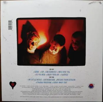 <u>PRESSING INFO</u><br><table class=inf_press><tbody><tr class=inf_info><td class=inf_title>Album:</td><td class=inf_info> Goddamnit Redux on Random Colour 'Red Marble Split'  </td></tr>
    <td class=inf_title>Pressing:</td><td> Sixteenth Pressing /1000  </td></tr>
    <td class=inf_title>Release Date:</td><td> Feb. 15th 2021  </td></tr>
    <td class=inf_title>Album Pressed:</td><td> 2021  </td></tr>
    <td class=inf_title>Label:</td><td> Asianman Records AM-160  </td></tr>
    <td class=inf_title>Insert:</td><td> Double Sided Glossy  </td></tr>
    <td class=inf_title>Barcode:</td><td> 6 12851-01601 9  </td></tr>
    <td class=inf_title>Side A Matrix:</td><td> [etched] AM-160-A S-65748 [stamped] GOLDEN  </td></tr>
    <td class=inf_title>Side B Matrix:</td><td> [etched] AM-160-B S-65749 [stamped] GOLDEN  </td></tr>
    <td class=inf_title>&nbsp;</td><td> <a href=https://www.discogs.com/release/17544028-Alkaline-Trio-Goddamnit target=_blank rel=noopener noreferrer>View This Release on Discogs</a>  </tr></tbody></table>
<br><u>PRICING</u><span class='less' style='padding-left: 8px; color: var(--font-colour_grey);'>(prices shown in USD)</span><br><table class='inf_press'><tbody><tr class='inf_info'>
            <td class='inf_title'>Last Sold:</td>
            <td>$33.15 (Feb 7, 2025)</td>
            </tr><tr class='inf_info'>
            <td class='inf_title'>History:</td>
            <td>
                <span class='price-low' title='Sold on Aug 29, 2021'>Low: <span class='price-value'>$15.00</span></span>
                <span class='price-separator'>|</span>
                <span class='price-avg'>Avg: <span class='price-value'>$29.77</span></span>
                <span class='price-separator'>|</span>
                <span class='price-high' title='Sold on Jun 17, 2021'>High: <span class='price-value'>$39.99</span></span>
            </td>
            </tr></tbody></table><br>    <br><br><u>TRACKLIST</u><br><table class='inf_tracks'><tbody><tr>
            <td class='inf_num'>A1</td>
            <td class='inf_trk'>Cringe</td>
            <td class='inf_len'>2:23</td>
            <td><a href='#' class='lyric-link' data-album-code='gd' data-song-title='Cringe'>Lyrics</a></td></tr><tr>
            <td class='inf_num'>A2</td>
            <td class='inf_trk'>Cop</td>
            <td class='inf_len'>2:18</td>
            <td><a href='#' class='lyric-link' data-album-code='gd' data-song-title='Cop'>Lyrics</a></td></tr><tr>
            <td class='inf_num'>A3</td>
            <td class='inf_trk'>San Francisco</td>
            <td class='inf_len'>3:52</td>
            <td><a href='#' class='lyric-link' data-album-code='gd' data-song-title='San Francisco'>Lyrics</a></td></tr><tr>
            <td class='inf_num'>A4</td>
            <td class='inf_trk'>Nose Over Tail</td>
            <td class='inf_len'>2:37</td>
            <td><a href='#' class='lyric-link' data-album-code='gd' data-song-title='Nose Over Tail'>Lyrics</a></td></tr><tr>
            <td class='inf_num'>A5</td>
            <td class='inf_trk'>As You Were</td>
            <td class='inf_len'>2:11</td>
            <td><a href='#' class='lyric-link' data-album-code='gd' data-song-title='As You Were'>Lyrics</a></td></tr><tr>
            <td class='inf_num'>A6</td>
            <td class='inf_trk'>Enjoy Your Day</td>
            <td class='inf_len'>2:17</td>
            <td><a href='#' class='lyric-link' data-album-code='gd' data-song-title='Enjoy Your Day'>Lyrics</a></td></tr><tr>
            <td class='inf_num'>A7</td>
            <td class='inf_trk'>Clavicle</td>
            <td class='inf_len'>2:28</td>
            <td><a href='#' class='lyric-link' data-album-code='gd' data-song-title='Clavicle'>Lyrics</a></td></tr><tr>
            <td class='inf_num'>B1</td>
            <td class='inf_trk'>My Little Needle</td>
            <td class='inf_len'>3:01</td>
            <td><a href='#' class='lyric-link' data-album-code='gd' data-song-title='My Little Needle'>Lyrics</a></td></tr><tr>
            <td class='inf_num'>B2</td>
            <td class='inf_trk'>Southern Rock</td>
            <td class='inf_len'>3:05</td>
            <td><a href='#' class='lyric-link' data-album-code='gd' data-song-title='Southern Rock'>Lyrics</a></td></tr><tr>
            <td class='inf_num'>B3</td>
            <td class='inf_trk'>Message From Kathlene</td>
            <td class='inf_len'>3:22</td>
            <td><a href='#' class='lyric-link' data-album-code='gd' data-song-title='Message From Kathlene'>Lyrics</a></td></tr><tr>
            <td class='inf_num'>B4</td>
            <td class='inf_trk'>Trouble Breathing</td>
            <td class='inf_len'>3:55</td>
            <td><a href='#' class='lyric-link' data-album-code='gd' data-song-title='Trouble Breathing'>Lyrics</a></td></tr><tr>
            <td class='inf_num'>B5</td>
            <td class='inf_trk'>Sorry About That</td>
            <td class='inf_len'>3:21</td>
            <td><a href='#' class='lyric-link' data-album-code='gd' data-song-title='Sorry About That'>Lyrics</a></td></tr></tbody></table><br><br>
    <u>NOTES</u><br> Thin white border around insert. Former DVD order form is now covered by Heart/Skull logos. Center labels are black Heart/Skull logos. The sleeve of this release has a flat finish, compared to previous pressings that had glossy features.
 - Back