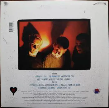 <u>PRESSING INFO</u><br><table class=inf_press><tbody><tr class=inf_info><td class=inf_title>Album:</td><td class=inf_info> Goddamnit Redux on White  </td></tr>
    <td class=inf_title>Pressing:</td><td> First Pressing /500  </td></tr>
    <td class=inf_title>Release Date:</td><td> Mar. 11th 2008  </td></tr>
    <td class=inf_title>Album Pressed:</td><td> 2008  </td></tr>
    <td class=inf_title>Label:</td><td> Asianman Records AM-160  </td></tr>
    <td class=inf_title>Insert:</td><td> Double Sided Glossy  </td></tr>
    <td class=inf_title>Barcode:</td><td> 6 12851-01601 9  </td></tr>
    <td class=inf_title>Side A Matrix:</td><td> 74940E1/B GOD  </td></tr>
    <td class=inf_title>Side B Matrix:</td><td> 74940E2/A DAMNIT!  </td></tr>
    <td class=inf_title>&nbsp;</td><td> <a href=https://www.discogs.com/release/1279872-Alkaline-Trio-Goddamnit target=_blank rel=noopener noreferrer>View This Release on Discogs</a>  </tr></tbody></table>
<br><u>PRICING</u><span class='less' style='padding-left: 8px; color: var(--font-colour_grey);'>(prices shown in USD)</span><br><table class='inf_press'><tbody><tr class='inf_info'>
            <td class='inf_title'>Last Sold:</td>
            <td>$34.99 (Nov 16, 2024)</td>
            </tr><tr class='inf_info'>
            <td class='inf_title'>History:</td>
            <td>
                <span class='price-low' title='Sold on Apr 16, 2015'>Low: <span class='price-value'>$12.00</span></span>
                <span class='price-separator'>|</span>
                <span class='price-avg'>Avg: <span class='price-value'>$27.20</span></span>
                <span class='price-separator'>|</span>
                <span class='price-high' title='£60.00 · Sold on Jan 9, 2022'>High: <span class='price-value'>$79.90</span></span>
            </td>
            </tr></tbody></table><br>    <br><br><u>TRACKLIST</u><br><table class='inf_tracks'><tbody><tr>
            <td class='inf_num'>A1</td>
            <td class='inf_trk'>Cringe</td>
            <td class='inf_len'>2:23</td>
            <td><a href='#' class='lyric-link' data-album-code='gd' data-song-title='Cringe'>Lyrics</a></td></tr><tr>
            <td class='inf_num'>A2</td>
            <td class='inf_trk'>Cop</td>
            <td class='inf_len'>2:18</td>
            <td><a href='#' class='lyric-link' data-album-code='gd' data-song-title='Cop'>Lyrics</a></td></tr><tr>
            <td class='inf_num'>A3</td>
            <td class='inf_trk'>San Francisco</td>
            <td class='inf_len'>3:52</td>
            <td><a href='#' class='lyric-link' data-album-code='gd' data-song-title='San Francisco'>Lyrics</a></td></tr><tr>
            <td class='inf_num'>A4</td>
            <td class='inf_trk'>Nose Over Tail</td>
            <td class='inf_len'>2:37</td>
            <td><a href='#' class='lyric-link' data-album-code='gd' data-song-title='Nose Over Tail'>Lyrics</a></td></tr><tr>
            <td class='inf_num'>A5</td>
            <td class='inf_trk'>As You Were</td>
            <td class='inf_len'>2:11</td>
            <td><a href='#' class='lyric-link' data-album-code='gd' data-song-title='As You Were'>Lyrics</a></td></tr><tr>
            <td class='inf_num'>A6</td>
            <td class='inf_trk'>Enjoy Your Day</td>
            <td class='inf_len'>2:17</td>
            <td><a href='#' class='lyric-link' data-album-code='gd' data-song-title='Enjoy Your Day'>Lyrics</a></td></tr><tr>
            <td class='inf_num'>A7</td>
            <td class='inf_trk'>Clavicle</td>
            <td class='inf_len'>2:28</td>
            <td><a href='#' class='lyric-link' data-album-code='gd' data-song-title='Clavicle'>Lyrics</a></td></tr><tr>
            <td class='inf_num'>B1</td>
            <td class='inf_trk'>My Little Needle</td>
            <td class='inf_len'>3:01</td>
            <td><a href='#' class='lyric-link' data-album-code='gd' data-song-title='My Little Needle'>Lyrics</a></td></tr><tr>
            <td class='inf_num'>B2</td>
            <td class='inf_trk'>Southern Rock</td>
            <td class='inf_len'>3:05</td>
            <td><a href='#' class='lyric-link' data-album-code='gd' data-song-title='Southern Rock'>Lyrics</a></td></tr><tr>
            <td class='inf_num'>B3</td>
            <td class='inf_trk'>Message From Kathlene</td>
            <td class='inf_len'>3:22</td>
            <td><a href='#' class='lyric-link' data-album-code='gd' data-song-title='Message From Kathlene'>Lyrics</a></td></tr><tr>
            <td class='inf_num'>B4</td>
            <td class='inf_trk'>Trouble Breathing</td>
            <td class='inf_len'>3:55</td>
            <td><a href='#' class='lyric-link' data-album-code='gd' data-song-title='Trouble Breathing'>Lyrics</a></td></tr><tr>
            <td class='inf_num'>B5</td>
            <td class='inf_trk'>Sorry About That</td>
            <td class='inf_len'>3:21</td>
            <td><a href='#' class='lyric-link' data-album-code='gd' data-song-title='Sorry About That'>Lyrics</a></td></tr></tbody></table><br><br>
    <u>NOTES</u><br> This 1st pressing has a matte cover but the lettering and clocks on the front, as well as the track titles and heart & skull logo on the back, have a glossy finish. This pressing looks very similar to the 2nd pressing which is on White with red marbling. That pressing turned out to be a bit of a pink-tinted white. The easiest way to differentiate the two pressings is by the vinyl matrix. They are both very different. Sleeves and inserts are identical.
 - Back