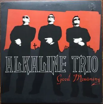 <u>PRESSING INFO</u><br><table class=inf_press><tbody><tr class=inf_info><td class=inf_title>Album:</td><td class=inf_info> Good Mourning on US Black  </td></tr>
    <td class=inf_title>Pressing:</td><td> First Pressing /??  </td></tr>
    <td class=inf_title>Release Date:</td><td> May 13th 2003  </td></tr>
    <td class=inf_title>Album Pressed:</td><td> 2003  </td></tr>
    <td class=inf_title>Label:</td><td> Vagrant Records - VR381  </td></tr>
    <td class=inf_title>Insert:</td><td> Double Sided Glossy  </td></tr>
    <td class=inf_title>Barcode:</td><td> 6 01091-03811 0  </td></tr>
    <td class=inf_title>Side A Matrix:</td><td> VR-Ø381-A 20:30 SRM 2  </td></tr>
    <td class=inf_title>Side B Matrix:</td><td> VR-0381-B 18:41 SRM 2  </td></tr>
    <td class=inf_title>&nbsp;</td><td> <a href=https://www.discogs.com/release/1983754 target=_blank rel=noopener noreferrer>View This Release on Discogs</a>  </tr></tbody></table>
<br><u>PRICING</u><span class='less' style='padding-left: 8px; color: var(--font-colour_grey);'>(prices shown in USD)</span><br><table class='inf_press'><tbody><tr class='inf_info'>
            <td class='inf_title'>Last Sold:</td>
            <td><span title='Sold for €115.00'>$130.97</span> (Apr 20, 2026)</td>
            </tr><tr class='inf_info'>
            <td class='inf_title'>History:</td>
            <td>
                <span class='price-low' title='Sold on Nov 19, 2021'>Low: <span class='price-value'>$49.99</span></span>
                <span class='price-separator'>|</span>
                <span class='price-avg'>Avg: <span class='price-value'>$129.76</span></span>
                <span class='price-separator'>|</span>
                <span class='price-high' title='€199.99 · Sold on Mar 10, 2023'>High: <span class='price-value'>$227.77</span></span>
            </td>
            </tr></tbody></table><br>    <br><br><u>TRACKLIST</u><br><table class='inf_tracks'><tbody><tr>
            <td class='inf_num'>A1</td>
            <td class='inf_trk'>This Could Be Love (For Fire)</td>
            <td class='inf_len'>3:47</td>
            <td><a href='#' class='lyric-link' data-album-code='gm' data-song-title='This Could Be Love (For Fire)'>Lyrics</a></td></tr><tr>
            <td class='inf_num'>A2</td>
            <td class='inf_trk'>We’ve Had Enough</td>
            <td class='inf_len'>2:51</td>
            <td><a href='#' class='lyric-link' data-album-code='gm' data-song-title='We’ve Had Enough'>Lyrics</a></td></tr><tr>
            <td class='inf_num'>A3</td>
            <td class='inf_trk'>One Hundred Stories</td>
            <td class='inf_len'>3:40</td>
            <td><a href='#' class='lyric-link' data-album-code='gm' data-song-title='One Hundred Stories'>Lyrics</a></td></tr><tr>
            <td class='inf_num'>A4</td>
            <td class='inf_trk'>Continental</td>
            <td class='inf_len'>3:28</td>
            <td><a href='#' class='lyric-link' data-album-code='gm' data-song-title='Continental'>Lyrics</a></td></tr><tr>
            <td class='inf_num'>A5</td>
            <td class='inf_trk'>All On Black</td>
            <td class='inf_len'>4:00</td>
            <td><a href='#' class='lyric-link' data-album-code='gm' data-song-title='All On Black'>Lyrics</a></td></tr><tr>
            <td class='inf_num'>A6</td>
            <td class='inf_trk'>Emma</td>
            <td class='inf_len'>2:42</td>
            <td><a href='#' class='lyric-link' data-album-code='gm' data-song-title='Emma'>Lyrics</a></td></tr><tr>
            <td class='inf_num'>B1</td>
            <td class='inf_trk'>Fatally Yours</td>
            <td class='inf_len'>2:16</td>
            <td><a href='#' class='lyric-link' data-album-code='gm' data-song-title='Fatally Yours'>Lyrics</a></td></tr><tr>
            <td class='inf_num'>B2</td>
            <td class='inf_trk'>Every Thug Needs A Lady</td>
            <td class='inf_len'>3:18</td>
            <td><a href='#' class='lyric-link' data-album-code='gm' data-song-title='Every Thug Needs A Lady'>Lyrics</a></td></tr><tr>
            <td class='inf_num'>B3</td>
            <td class='inf_trk'>Blue Carolina</td>
            <td class='inf_len'>3:28</td>
            <td><a href='#' class='lyric-link' data-album-code='gm' data-song-title='Blue Carolina'>Lyrics</a></td></tr><tr>
            <td class='inf_num'>B4</td>
            <td class='inf_trk'>Donner Party (All Night)</td>
            <td class='inf_len'>2:44</td>
            <td><a href='#' class='lyric-link' data-album-code='gm' data-song-title='Donner Party (All Night)'>Lyrics</a></td></tr><tr>
            <td class='inf_num'>B5</td>
            <td class='inf_trk'>If We Never Go Inside</td>
            <td class='inf_len'>3:46</td>
            <td><a href='#' class='lyric-link' data-album-code='gm' data-song-title='If We Never Go Inside'>Lyrics</a></td></tr><tr>
            <td class='inf_num'>B6</td>
            <td class='inf_trk'>Blue In The Face</td>
            <td class='inf_len'>3:02</td>
            <td><a href='#' class='lyric-link' data-album-code='gm' data-song-title='Blue In The Face'>Lyrics</a></td></tr></tbody></table><br><br>
    <u>NOTES</u><br> Good Mourning is the 4th studio release by Alkaline Trio, and the first album to feature Derek Grant on drums.
 - Cover