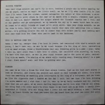 <u>PRESSING INFO</u><br><table class=inf_press><tbody><tr class=inf_info><td class=inf_title>Album:</td><td class=inf_info> I Lied My Face Off on Black  </td></tr>
    <td class=inf_title>Pressing:</td><td> First Pressing /1000  </td></tr>
    <td class=inf_title>Release Date:</td><td> 1999  </td></tr>
    <td class=inf_title>Album Pressed:</td><td> 1999  </td></tr>
    <td class=inf_title>Label:</td><td> Asianman Records AM-044  </td></tr>
    <td class=inf_title>Insert:</td><td> Double Sided Glossy  </td></tr>
    <td class=inf_title>Barcode:</td><td> 6 12851-0044-1 2  </td></tr>
    <td class=inf_title>Side A Matrix:</td><td> AM-44 A L-51744  </td></tr>
    <td class=inf_title>Side B Matrix:</td><td> AM-44 B L-51744x  </td></tr>
    <td class=inf_title>&nbsp;</td><td> <a href=https://www.discogs.com/release/1444448 target=_blank rel=noopener noreferrer>View This Release on Discogs</a>  </tr></tbody></table>
<br><u>PRICING</u><span class='less' style='padding-left: 8px; color: var(--font-colour_grey);'>(prices shown in USD)</span><br><table class='inf_press'><tbody><tr class='inf_info'>
            <td class='inf_title'>Last Sold:</td>
            <td>$150.00 (Jan 7, 2026)</td>
            </tr><tr class='inf_info'>
            <td class='inf_title'>History:</td>
            <td>
                <span class='price-low' title='Sold on Mar 13, 2021'>Low: <span class='price-value'>$50.00</span></span>
                <span class='price-separator'>|</span>
                <span class='price-avg'>Avg: <span class='price-value'>$153.74</span></span>
                <span class='price-separator'>|</span>
                <span class='price-high' title='Sold on May 15, 2022'>High: <span class='price-value'>$280.00</span></span>
            </td>
            </tr></tbody></table><br>    <br><br><u>TRACKLIST</u><br><table class='inf_tracks'><tbody><tr>
            <td class='inf_num'>A1</td>
            <td class='inf_trk'>Goodbye Forever</td>
            <td class='inf_len'>?:??</td>
            <td><a href='#' class='lyric-link' data-album-code='eps' data-song-title='Goodbye Forever'>Lyrics</a></td></tr><tr>
            <td class='inf_num'>A2</td>
            <td class='inf_trk'>This Is Getting Over You</td>
            <td class='inf_len'>?:??</td>
            <td><a href='#' class='lyric-link' data-album-code='eps' data-song-title='This Is Getting Over You'>Lyrics</a></td></tr><tr>
            <td class='inf_num'>B1</td>
            <td class='inf_trk'>Bleeder</td>
            <td class='inf_len'>?:??</td>
            <td><a href='#' class='lyric-link' data-album-code='eps' data-song-title='Bleeder'>Lyrics</a></td></tr><tr>
            <td class='inf_num'>B2</td>
            <td class='inf_trk'>I Lied My Face Off</td>
            <td class='inf_len'>?:??</td>
            <td><a href='#' class='lyric-link' data-album-code='eps' data-song-title='I Lied My Face Off'>Lyrics</a></td></tr></tbody></table><br><br>
    <u>NOTES</u><br> 
 - Insert