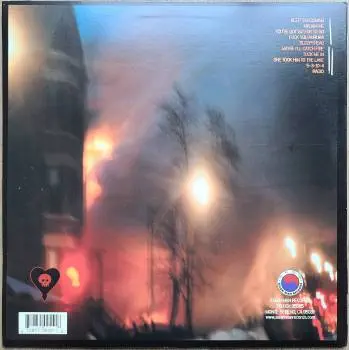 <u>PRESSING INFO</u><br><table class=inf_press><tbody><tr class=inf_info><td class=inf_title>Album:</td><td class=inf_info> Maybe I'll Catch Fire on Black  </td></tr>
    <td class=inf_title>Pressing:</td><td> Third Pressing /500  </td></tr>
    <td class=inf_title>Release Date:</td><td> 2012  </td></tr>
    <td class=inf_title>Album Pressed:</td><td> 2012  </td></tr>
    <td class=inf_title>Label:</td><td> Asianman Records AM 055  </td></tr>
    <td class=inf_title>Insert:</td><td> Double Sided Glossy  </td></tr>
    <td class=inf_title>Barcode:</td><td> 6 12851-0055-1 8  </td></tr>
    <td class=inf_title>Side A Matrix:</td><td> 1089-AM055- 1 A 5 S-65692  </td></tr>
    <td class=inf_title>Side B Matrix:</td><td> 7689-AM055-1(B) S-68693  </td></tr>
    <td class=inf_title>&nbsp;</td><td> <a href=none target=_blank rel=noopener noreferrer>View This Release on Discogs</a>  </tr></tbody></table>
    <br><br><u>TRACKLIST</u><br><table class='inf_tracks'><tbody><tr>
            <td class='inf_num'>A1</td>
            <td class='inf_trk'>Keep ’Em Coming</td>
            <td class='inf_len'>4:10</td>
            <td><a href='#' class='lyric-link' data-album-code='micf' data-song-title='Keep ’Em Coming'>Lyrics</a></td></tr><tr>
            <td class='inf_num'>A2</td>
            <td class='inf_trk'>Madam Me</td>
            <td class='inf_len'>2:59</td>
            <td><a href='#' class='lyric-link' data-album-code='micf' data-song-title='Madam Me'>Lyrics</a></td></tr><tr>
            <td class='inf_num'>A3</td>
            <td class='inf_trk'>You’ve Got So Far To Go</td>
            <td class='inf_len'>3:14</td>
            <td><a href='#' class='lyric-link' data-album-code='micf' data-song-title='You’ve Got So Far To Go'>Lyrics</a></td></tr><tr>
            <td class='inf_num'>A4</td>
            <td class='inf_trk'>Fuck You Aurora</td>
            <td class='inf_len'>4:49</td>
            <td><a href='#' class='lyric-link' data-album-code='micf' data-song-title='Fuck You Aurora'>Lyrics</a></td></tr><tr>
            <td class='inf_num'>A5</td>
            <td class='inf_trk'>Sleepyhead</td>
            <td class='inf_len'>3:56</td>
            <td><a href='#' class='lyric-link' data-album-code='micf' data-song-title='Sleepyhead'>Lyrics</a></td></tr><tr>
            <td class='inf_num'>B1</td>
            <td class='inf_trk'>Maybe I’ll Catch Fire</td>
            <td class='inf_len'>3:07</td>
            <td><a href='#' class='lyric-link' data-album-code='micf' data-song-title='Maybe I’ll Catch Fire'>Lyrics</a></td></tr><tr>
            <td class='inf_num'>B2</td>
            <td class='inf_trk'>Tuck Me In</td>
            <td class='inf_len'>2:39</td>
            <td><a href='#' class='lyric-link' data-album-code='micf' data-song-title='Tuck Me In'>Lyrics</a></td></tr><tr>
            <td class='inf_num'>B3</td>
            <td class='inf_trk'>She Took Him To The Lake</td>
            <td class='inf_len'>2:40</td>
            <td><a href='#' class='lyric-link' data-album-code='micf' data-song-title='She Took Him To The Lake'>Lyrics</a></td></tr><tr>
            <td class='inf_num'>B4</td>
            <td class='inf_trk'>5-3-10-4</td>
            <td class='inf_len'>2:56</td>
            <td><a href='#' class='lyric-link' data-album-code='micf' data-song-title='5-3-10-4'>Lyrics</a></td></tr><tr>
            <td class='inf_num'>B5</td>
            <td class='inf_trk'>Radio</td>
            <td class='inf_len'>4:41</td>
            <td><a href='#' class='lyric-link' data-album-code='micf' data-song-title='Radio'>Lyrics</a></td></tr></tbody></table><br><br>
    <u>NOTES</u><br> The 3rd pressing switched back to double sided glossy inserts. This is the first pressing to change the way the double sided glossy inserts look. The font and layout used on the reverse of the lyrics has changed from previous inserts.
 - Back