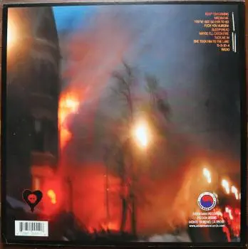 <u>PRESSING INFO</u><br><table class=inf_press><tbody><tr class=inf_info><td class=inf_title>Album:</td><td class=inf_info> Maybe I'll Catch Fire on Black (Retail Exclusive)  </td></tr>
    <td class=inf_title>Pressing:</td><td> Ninth Pressing /2000  </td></tr>
    <td class=inf_title>Release Date:</td><td> 2016  </td></tr>
    <td class=inf_title>Album Pressed:</td><td> 2016  </td></tr>
    <td class=inf_title>Label:</td><td> Asianman Records AM 055  </td></tr>
    <td class=inf_title>Insert:</td><td> Single Sided Glossy  </td></tr>
    <td class=inf_title>Barcode:</td><td> 6 12851-0055-1 8  </td></tr>
    <td class=inf_title>Side A Matrix:</td><td> 1089-AM055- 1 A 5 S-65692  </td></tr>
    <td class=inf_title>Side B Matrix:</td><td> 7689-AM055-1(B) S-68693  </td></tr>
    <td class=inf_title>&nbsp;</td><td> <a href=https://www.discogs.com/release/10117715 target=_blank rel=noopener noreferrer>View This Release on Discogs</a>  </tr></tbody></table>
<br><u>PRICING</u><span class='less' style='padding-left: 8px; color: var(--font-colour_grey);'>(prices shown in USD)</span><br><table class='inf_press'><tbody><tr class='inf_info'>
            <td class='inf_title'>Last Sold:</td>
            <td><span title='Sold for £25.00'>$33.29</span> (Feb 7, 2026)</td>
            </tr><tr class='inf_info'>
            <td class='inf_title'>History:</td>
            <td>
                <span class='price-low' title='Sold on Sep 23, 2022'>Low: <span class='price-value'>$9.99</span></span>
                <span class='price-separator'>|</span>
                <span class='price-avg'>Avg: <span class='price-value'>$22.71</span></span>
                <span class='price-separator'>|</span>
                <span class='price-high' title='Sold on Dec 27, 2021'>High: <span class='price-value'>$39.99</span></span>
            </td>
            </tr></tbody></table><br>    <br><br><u>TRACKLIST</u><br><table class='inf_tracks'><tbody><tr>
            <td class='inf_num'>A1</td>
            <td class='inf_trk'>Keep ’Em Coming</td>
            <td class='inf_len'>4:10</td>
            <td><a href='#' class='lyric-link' data-album-code='micf' data-song-title='Keep ’Em Coming'>Lyrics</a></td></tr><tr>
            <td class='inf_num'>A2</td>
            <td class='inf_trk'>Madam Me</td>
            <td class='inf_len'>2:59</td>
            <td><a href='#' class='lyric-link' data-album-code='micf' data-song-title='Madam Me'>Lyrics</a></td></tr><tr>
            <td class='inf_num'>A3</td>
            <td class='inf_trk'>You’ve Got So Far To Go</td>
            <td class='inf_len'>3:14</td>
            <td><a href='#' class='lyric-link' data-album-code='micf' data-song-title='You’ve Got So Far To Go'>Lyrics</a></td></tr><tr>
            <td class='inf_num'>A4</td>
            <td class='inf_trk'>Fuck You Aurora</td>
            <td class='inf_len'>4:49</td>
            <td><a href='#' class='lyric-link' data-album-code='micf' data-song-title='Fuck You Aurora'>Lyrics</a></td></tr><tr>
            <td class='inf_num'>A5</td>
            <td class='inf_trk'>Sleepyhead</td>
            <td class='inf_len'>3:56</td>
            <td><a href='#' class='lyric-link' data-album-code='micf' data-song-title='Sleepyhead'>Lyrics</a></td></tr><tr>
            <td class='inf_num'>B1</td>
            <td class='inf_trk'>Maybe I’ll Catch Fire</td>
            <td class='inf_len'>3:07</td>
            <td><a href='#' class='lyric-link' data-album-code='micf' data-song-title='Maybe I’ll Catch Fire'>Lyrics</a></td></tr><tr>
            <td class='inf_num'>B2</td>
            <td class='inf_trk'>Tuck Me In</td>
            <td class='inf_len'>2:39</td>
            <td><a href='#' class='lyric-link' data-album-code='micf' data-song-title='Tuck Me In'>Lyrics</a></td></tr><tr>
            <td class='inf_num'>B3</td>
            <td class='inf_trk'>She Took Him To The Lake</td>
            <td class='inf_len'>2:40</td>
            <td><a href='#' class='lyric-link' data-album-code='micf' data-song-title='She Took Him To The Lake'>Lyrics</a></td></tr><tr>
            <td class='inf_num'>B4</td>
            <td class='inf_trk'>5-3-10-4</td>
            <td class='inf_len'>2:56</td>
            <td><a href='#' class='lyric-link' data-album-code='micf' data-song-title='5-3-10-4'>Lyrics</a></td></tr><tr>
            <td class='inf_num'>B5</td>
            <td class='inf_trk'>Radio</td>
            <td class='inf_len'>4:41</td>
            <td><a href='#' class='lyric-link' data-album-code='micf' data-song-title='Radio'>Lyrics</a></td></tr></tbody></table><br><br>
    <u>NOTES</u><br> identical to the 10th
 - Back