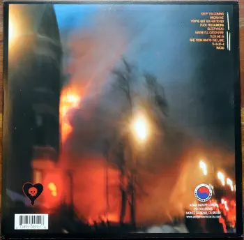 <u>PRESSING INFO</u><br><table class=inf_press><tbody><tr class=inf_info><td class=inf_title>Album:</td><td class=inf_info> Maybe I'll Catch Fire on Opaque Burgundy  </td></tr>
    <td class=inf_title>Pressing:</td><td> Seventh Pressing /500  </td></tr>
    <td class=inf_title>Release Date:</td><td> 2015  </td></tr>
    <td class=inf_title>Album Pressed:</td><td> 2015  </td></tr>
    <td class=inf_title>Label:</td><td> Asianman Records AM 055  </td></tr>
    <td class=inf_title>Insert:</td><td> Single Sided Glossy  </td></tr>
    <td class=inf_title>Barcode:</td><td> 6 12851-0055-1 8  </td></tr>
    <td class=inf_title>Side A Matrix:</td><td> 1089-AM055- 1 A 5 S-65692  </td></tr>
    <td class=inf_title>Side B Matrix:</td><td> 7689-AM055-1(B) S-68693  </td></tr>
    <td class=inf_title>&nbsp;</td><td> <a href=none target=_blank rel=noopener noreferrer>View This Release on Discogs</a>  </tr></tbody></table>
    <br><br><u>TRACKLIST</u><br><table class='inf_tracks'><tbody><tr>
            <td class='inf_num'>A1</td>
            <td class='inf_trk'>Keep ’Em Coming</td>
            <td class='inf_len'>4:10</td>
            <td><a href='#' class='lyric-link' data-album-code='micf' data-song-title='Keep ’Em Coming'>Lyrics</a></td></tr><tr>
            <td class='inf_num'>A2</td>
            <td class='inf_trk'>Madam Me</td>
            <td class='inf_len'>2:59</td>
            <td><a href='#' class='lyric-link' data-album-code='micf' data-song-title='Madam Me'>Lyrics</a></td></tr><tr>
            <td class='inf_num'>A3</td>
            <td class='inf_trk'>You’ve Got So Far To Go</td>
            <td class='inf_len'>3:14</td>
            <td><a href='#' class='lyric-link' data-album-code='micf' data-song-title='You’ve Got So Far To Go'>Lyrics</a></td></tr><tr>
            <td class='inf_num'>A4</td>
            <td class='inf_trk'>Fuck You Aurora</td>
            <td class='inf_len'>4:49</td>
            <td><a href='#' class='lyric-link' data-album-code='micf' data-song-title='Fuck You Aurora'>Lyrics</a></td></tr><tr>
            <td class='inf_num'>A5</td>
            <td class='inf_trk'>Sleepyhead</td>
            <td class='inf_len'>3:56</td>
            <td><a href='#' class='lyric-link' data-album-code='micf' data-song-title='Sleepyhead'>Lyrics</a></td></tr><tr>
            <td class='inf_num'>B1</td>
            <td class='inf_trk'>Maybe I’ll Catch Fire</td>
            <td class='inf_len'>3:07</td>
            <td><a href='#' class='lyric-link' data-album-code='micf' data-song-title='Maybe I’ll Catch Fire'>Lyrics</a></td></tr><tr>
            <td class='inf_num'>B2</td>
            <td class='inf_trk'>Tuck Me In</td>
            <td class='inf_len'>2:39</td>
            <td><a href='#' class='lyric-link' data-album-code='micf' data-song-title='Tuck Me In'>Lyrics</a></td></tr><tr>
            <td class='inf_num'>B3</td>
            <td class='inf_trk'>She Took Him To The Lake</td>
            <td class='inf_len'>2:40</td>
            <td><a href='#' class='lyric-link' data-album-code='micf' data-song-title='She Took Him To The Lake'>Lyrics</a></td></tr><tr>
            <td class='inf_num'>B4</td>
            <td class='inf_trk'>5-3-10-4</td>
            <td class='inf_len'>2:56</td>
            <td><a href='#' class='lyric-link' data-album-code='micf' data-song-title='5-3-10-4'>Lyrics</a></td></tr><tr>
            <td class='inf_num'>B5</td>
            <td class='inf_trk'>Radio</td>
            <td class='inf_len'>4:41</td>
            <td><a href='#' class='lyric-link' data-album-code='micf' data-song-title='Radio'>Lyrics</a></td></tr></tbody></table><br><br>
    <u>NOTES</u><br> 
 - Back