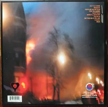 <u>PRESSING INFO</u><br><table class=inf_press><tbody><tr class=inf_info><td class=inf_title>Album:</td><td class=inf_info> Maybe I'll Catch Fire on Triple Button 'Orange & Black'  </td></tr>
    <td class=inf_title>Pressing:</td><td> Sixteenth Pressing /1000  </td></tr>
    <td class=inf_title>Release Date:</td><td> July 2022  </td></tr>
    <td class=inf_title>Album Pressed:</td><td> 2022  </td></tr>
    <td class=inf_title>Label:</td><td> Asianman Records AM 055  </td></tr>
    <td class=inf_title>Insert:</td><td> Double Sided Glossy  </td></tr>
    <td class=inf_title>Barcode:</td><td> 6 12851-0055-1 8  </td></tr>
    <td class=inf_title>Side A Matrix:</td><td> ANDRIANO LIKES THE CUBS 213030E1/A  </td></tr>
    <td class=inf_title>Side B Matrix:</td><td> SKIBA LIKES VEGAN CHICKEN WINGS 213030E2/A  </td></tr>
    <td class=inf_title>&nbsp;</td><td> <a href=https://www.discogs.com/release/24039869 target=_blank rel=noopener noreferrer>View This Release on Discogs</a>  </tr></tbody></table>
<br><u>PRICING</u><span class='less' style='padding-left: 8px; color: var(--font-colour_grey);'>(prices shown in USD)</span><br><table class='inf_press'><tbody><tr class='inf_info'>
            <td class='inf_title'>Last Sold:</td>
            <td>$15.00 (Mar 29, 2026)</td>
            </tr><tr class='inf_info'>
            <td class='inf_title'>History:</td>
            <td>
                <span class='price-low' title='Sold on Mar 29, 2026'>Low: <span class='price-value'>$15.00</span></span>
                <span class='price-separator'>|</span>
                <span class='price-avg'>Avg: <span class='price-value'>$29.41</span></span>
                <span class='price-separator'>|</span>
                <span class='price-high' title='Sold on Jul 17, 2023'>High: <span class='price-value'>$40.00</span></span>
            </td>
            </tr></tbody></table><br>    <br><br><u>TRACKLIST</u><br><table class='inf_tracks'><tbody><tr>
            <td class='inf_num'>A1</td>
            <td class='inf_trk'>Keep ’Em Coming</td>
            <td class='inf_len'>4:10</td>
            <td><a href='#' class='lyric-link' data-album-code='micf' data-song-title='Keep ’Em Coming'>Lyrics</a></td></tr><tr>
            <td class='inf_num'>A2</td>
            <td class='inf_trk'>Madam Me</td>
            <td class='inf_len'>2:59</td>
            <td><a href='#' class='lyric-link' data-album-code='micf' data-song-title='Madam Me'>Lyrics</a></td></tr><tr>
            <td class='inf_num'>A3</td>
            <td class='inf_trk'>You’ve Got So Far To Go</td>
            <td class='inf_len'>3:14</td>
            <td><a href='#' class='lyric-link' data-album-code='micf' data-song-title='You’ve Got So Far To Go'>Lyrics</a></td></tr><tr>
            <td class='inf_num'>A4</td>
            <td class='inf_trk'>Fuck You Aurora</td>
            <td class='inf_len'>4:49</td>
            <td><a href='#' class='lyric-link' data-album-code='micf' data-song-title='Fuck You Aurora'>Lyrics</a></td></tr><tr>
            <td class='inf_num'>A5</td>
            <td class='inf_trk'>Sleepyhead</td>
            <td class='inf_len'>3:56</td>
            <td><a href='#' class='lyric-link' data-album-code='micf' data-song-title='Sleepyhead'>Lyrics</a></td></tr><tr>
            <td class='inf_num'>B1</td>
            <td class='inf_trk'>Maybe I’ll Catch Fire</td>
            <td class='inf_len'>3:07</td>
            <td><a href='#' class='lyric-link' data-album-code='micf' data-song-title='Maybe I’ll Catch Fire'>Lyrics</a></td></tr><tr>
            <td class='inf_num'>B2</td>
            <td class='inf_trk'>Tuck Me In</td>
            <td class='inf_len'>2:39</td>
            <td><a href='#' class='lyric-link' data-album-code='micf' data-song-title='Tuck Me In'>Lyrics</a></td></tr><tr>
            <td class='inf_num'>B3</td>
            <td class='inf_trk'>She Took Him To The Lake</td>
            <td class='inf_len'>2:40</td>
            <td><a href='#' class='lyric-link' data-album-code='micf' data-song-title='She Took Him To The Lake'>Lyrics</a></td></tr><tr>
            <td class='inf_num'>B4</td>
            <td class='inf_trk'>5-3-10-4</td>
            <td class='inf_len'>2:56</td>
            <td><a href='#' class='lyric-link' data-album-code='micf' data-song-title='5-3-10-4'>Lyrics</a></td></tr><tr>
            <td class='inf_num'>B5</td>
            <td class='inf_trk'>Radio</td>
            <td class='inf_len'>4:41</td>
            <td><a href='#' class='lyric-link' data-album-code='micf' data-song-title='Radio'>Lyrics</a></td></tr></tbody></table><br><br>
    <u>NOTES</u><br> The same matrix etching as the 20th Anniversary Picture Disc.
 - Back