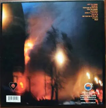 <u>PRESSING INFO</u><br><table class=inf_press><tbody><tr class=inf_info><td class=inf_title>Album:</td><td class=inf_info> Maybe I'll Catch Fire on Orange Marble  </td></tr>
    <td class=inf_title>Pressing:</td><td> First Pressing /1000  </td></tr>
    <td class=inf_title>Release Date:</td><td> 2000  </td></tr>
    <td class=inf_title>Album Pressed:</td><td> 2000  </td></tr>
    <td class=inf_title>Label:</td><td> Asianman Records AM 055  </td></tr>
    <td class=inf_title>Insert:</td><td> Double Sided Glossy  </td></tr>
    <td class=inf_title>Barcode:</td><td> 6 12851-0055-1 8  </td></tr>
    <td class=inf_title>Side A Matrix:</td><td> AM-055-A L-52603 GOLDEN  </td></tr>
    <td class=inf_title>Side B Matrix:</td><td> AM-055-B L-52603x GOLDEN  </td></tr>
    <td class=inf_title>&nbsp;</td><td> <a href=https://www.discogs.com/release/1427996 target=_blank rel=noopener noreferrer>View This Release on Discogs</a>  </tr></tbody></table>
<br><u>PRICING</u><span class='less' style='padding-left: 8px; color: var(--font-colour_grey);'>(prices shown in USD)</span><br><table class='inf_press'><tbody><tr class='inf_info'>
            <td class='inf_title'>Last Sold:</td>
            <td>$60.00 (Nov 11, 2025)</td>
            </tr><tr class='inf_info'>
            <td class='inf_title'>History:</td>
            <td>
                <span class='price-low' title='Sold on Jan 28, 2018'>Low: <span class='price-value'>$50.00</span></span>
                <span class='price-separator'>|</span>
                <span class='price-avg'>Avg: <span class='price-value'>$88.43</span></span>
                <span class='price-separator'>|</span>
                <span class='price-high' title='€140.00 · Sold on Jul 9, 2025'>High: <span class='price-value'>$159.45</span></span>
            </td>
            </tr></tbody></table><br>    <br><br><u>TRACKLIST</u><br><table class='inf_tracks'><tbody><tr>
            <td class='inf_num'>A1</td>
            <td class='inf_trk'>Keep ’Em Coming</td>
            <td class='inf_len'>4:10</td>
            <td><a href='#' class='lyric-link' data-album-code='micf' data-song-title='Keep ’Em Coming'>Lyrics</a></td></tr><tr>
            <td class='inf_num'>A2</td>
            <td class='inf_trk'>Madam Me</td>
            <td class='inf_len'>2:59</td>
            <td><a href='#' class='lyric-link' data-album-code='micf' data-song-title='Madam Me'>Lyrics</a></td></tr><tr>
            <td class='inf_num'>A3</td>
            <td class='inf_trk'>You’ve Got So Far To Go</td>
            <td class='inf_len'>3:14</td>
            <td><a href='#' class='lyric-link' data-album-code='micf' data-song-title='You’ve Got So Far To Go'>Lyrics</a></td></tr><tr>
            <td class='inf_num'>A4</td>
            <td class='inf_trk'>Fuck You Aurora</td>
            <td class='inf_len'>4:49</td>
            <td><a href='#' class='lyric-link' data-album-code='micf' data-song-title='Fuck You Aurora'>Lyrics</a></td></tr><tr>
            <td class='inf_num'>A5</td>
            <td class='inf_trk'>Sleepyhead</td>
            <td class='inf_len'>3:56</td>
            <td><a href='#' class='lyric-link' data-album-code='micf' data-song-title='Sleepyhead'>Lyrics</a></td></tr><tr>
            <td class='inf_num'>B1</td>
            <td class='inf_trk'>Maybe I’ll Catch Fire</td>
            <td class='inf_len'>3:07</td>
            <td><a href='#' class='lyric-link' data-album-code='micf' data-song-title='Maybe I’ll Catch Fire'>Lyrics</a></td></tr><tr>
            <td class='inf_num'>B2</td>
            <td class='inf_trk'>Tuck Me In</td>
            <td class='inf_len'>2:39</td>
            <td><a href='#' class='lyric-link' data-album-code='micf' data-song-title='Tuck Me In'>Lyrics</a></td></tr><tr>
            <td class='inf_num'>B3</td>
            <td class='inf_trk'>She Took Him To The Lake</td>
            <td class='inf_len'>2:40</td>
            <td><a href='#' class='lyric-link' data-album-code='micf' data-song-title='She Took Him To The Lake'>Lyrics</a></td></tr><tr>
            <td class='inf_num'>B4</td>
            <td class='inf_trk'>5-3-10-4</td>
            <td class='inf_len'>2:56</td>
            <td><a href='#' class='lyric-link' data-album-code='micf' data-song-title='5-3-10-4'>Lyrics</a></td></tr><tr>
            <td class='inf_num'>B5</td>
            <td class='inf_trk'>Radio</td>
            <td class='inf_len'>4:41</td>
            <td><a href='#' class='lyric-link' data-album-code='micf' data-song-title='Radio'>Lyrics</a></td></tr></tbody></table><br><br>
    <u>NOTES</u><br> The writing on this insert varies from later double sided glossy inserts.
 - Back