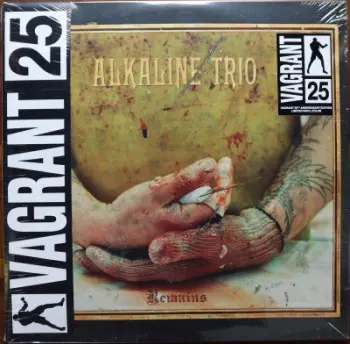 <u>PRESSING INFO</u><br><table class=inf_press><tbody><tr class=inf_info><td class=inf_title>Album:</td><td class=inf_info> Remains on Red with Black Splatter | Red with Black Splatter (Vagrant Webstore Exclusive)  </td></tr>
    <td class=inf_title>Pressing:</td><td> Fourth Pressing /1000  </td></tr>
    <td class=inf_title>Release Date:</td><td> Feb. 3rd 2023  </td></tr>
    <td class=inf_title>Album Pressed:</td><td> 2023  </td></tr>
    <td class=inf_title>Label:</td><td> Vagrant Records/BMG 538803950  </td></tr>
    <td class=inf_title>Insert:</td><td> none  </td></tr>
    <td class=inf_title>Barcode:</td><td> 4 050538-803952  </td></tr>
    <td class=inf_title>Side A Matrix:</td><td> 1D-97215 / 538803950 - A 251682E1/A  </td></tr>
    <td class=inf_title>Side B Matrix:</td><td> 1D-97215 / 538803950 - B 251682E2/A  </td></tr>
    <td class=inf_title>Side C Matrix:</td><td> 10-97215 / 538803950 - C 251682E3/A  </td></tr>
    <td class=inf_title>Side D Matrix:</td><td> 10-97215 / 538803950 - D 251682E4/A  </td></tr>
    <td class=inf_title>&nbsp;</td><td> <a href=https://www.discogs.com/release/25995550 target=_blank rel=noopener noreferrer>View This Release on Discogs</a>  </tr></tbody></table>
<br><u>PRICING</u><span class='less' style='padding-left: 8px; color: var(--font-colour_grey);'>(prices shown in USD)</span><br><table class='inf_press'><tbody><tr class='inf_info'>
            <td class='inf_title'>Last Sold:</td>
            <td>$63.00 (Mar 21, 2026)</td>
            </tr><tr class='inf_info'>
            <td class='inf_title'>History:</td>
            <td>
                <span class='price-low' title='Sold on Mar 10, 2023'>Low: <span class='price-value'>$22.00</span></span>
                <span class='price-separator'>|</span>
                <span class='price-avg'>Avg: <span class='price-value'>$48.97</span></span>
                <span class='price-separator'>|</span>
                <span class='price-high' title='Sold on Mar 21, 2026'>High: <span class='price-value'>$63.00</span></span>
            </td>
            </tr></tbody></table><br>    <br><br><u>TRACKLIST</u><br><table class='inf_tracks'><tbody><tr>
            <td class='inf_num'>A1</td>
            <td class='inf_trk'>Hell Yes</td>
            <td class='inf_len'>3:49</td>
            <td><a href='#' class='lyric-link' data-album-code='remains' data-song-title='Hell Yes'>Lyrics</a></td></tr><tr>
            <td class='inf_num'>A2</td>
            <td class='inf_trk'>My Standard Break From Life</td>
            <td class='inf_len'>2:34</td>
            <td><a href='#' class='lyric-link' data-album-code='remains' data-song-title='My Standard Break From Life'>Lyrics</a></td></tr><tr>
            <td class='inf_num'>A3</td>
            <td class='inf_trk'>Dead End Road</td>
            <td class='inf_len'>3:08</td>
            <td><a href='#' class='lyric-link' data-album-code='remains' data-song-title='Dead End Road'>Lyrics</a></td></tr><tr>
            <td class='inf_num'>A4</td>
            <td class='inf_trk'>Metro</td>
            <td class='inf_len'>3:41</td>
            <td><a href='#' class='lyric-link' data-album-code='remains' data-song-title='Metro'>Lyrics</a></td></tr><tr>
            <td class='inf_num'>A5</td>
            <td class='inf_trk'>Jaked On Green Beers</td>
            <td class='inf_len'>3:27</td>
            <td><a href='#' class='lyric-link' data-album-code='remains' data-song-title='Jaked On Green Beers'>Lyrics</a></td></tr><tr>
            <td class='inf_num'>B1</td>
            <td class='inf_trk'>Queen Of Pain</td>
            <td class='inf_len'>3:56</td>
            <td><a href='#' class='lyric-link' data-album-code='remains' data-song-title='Queen Of Pain'>Lyrics</a></td></tr><tr>
            <td class='inf_num'>B2</td>
            <td class='inf_trk'>While You’re Waiting</td>
            <td class='inf_len'>4:06</td>
            <td><a href='#' class='lyric-link' data-album-code='remains' data-song-title='While You’re Waiting'>Lyrics</a></td></tr><tr>
            <td class='inf_num'>B3</td>
            <td class='inf_trk'>Rooftops</td>
            <td class='inf_len'>2:15</td>
            <td><a href='#' class='lyric-link' data-album-code='remains' data-song-title='Rooftops'>Lyrics</a></td></tr><tr>
            <td class='inf_num'>B4</td>
            <td class='inf_trk'>Old School Reasons</td>
            <td class='inf_len'>2:51</td>
            <td><a href='#' class='lyric-link' data-album-code='remains' data-song-title='Old School Reasons'>Lyrics</a></td></tr><tr>
            <td class='inf_num'>B5</td>
            <td class='inf_trk'>Warbrain</td>
            <td class='inf_len'>2:28</td>
            <td><a href='#' class='lyric-link' data-album-code='remains' data-song-title='Warbrain'>Lyrics</a></td></tr><tr>
            <td class='inf_num'>C1</td>
            <td class='inf_trk'>Fine Without You</td>
            <td class='inf_len'>3:15</td>
            <td><a href='#' class='lyric-link' data-album-code='remains' data-song-title='Fine Without You'>Lyrics</a></td></tr><tr>
            <td class='inf_num'>C2</td>
            <td class='inf_trk'>Hating Every Minute</td>
            <td class='inf_len'>3:03</td>
            <td><a href='#' class='lyric-link' data-album-code='remains' data-song-title='Hating Every Minute'>Lyrics</a></td></tr><tr>
            <td class='inf_num'>C3</td>
            <td class='inf_trk'>Dead And Broken</td>
            <td class='inf_len'>2:09</td>
            <td><a href='#' class='lyric-link' data-album-code='remains' data-song-title='Dead And Broken'>Lyrics</a></td></tr><tr>
            <td class='inf_num'>C4</td>
            <td class='inf_trk'>Sadie</td>
            <td class='inf_len'>4:38</td>
            <td><a href='#' class='lyric-link' data-album-code='remains' data-song-title='Sadie'>Lyrics</a></td></tr><tr>
            <td class='inf_num'>D1</td>
            <td class='inf_trk'>If You Had A Bad Time</td>
            <td class='inf_len'>3:38</td>
            <td><a href='#' class='lyric-link' data-album-code='remains' data-song-title='If You Had A Bad Time'>Lyrics</a></td></tr><tr>
            <td class='inf_num'>D2</td>
            <td class='inf_trk'>Wait For The Blackout</td>
            <td class='inf_len'>3:28</td>
            <td><a href='#' class='lyric-link' data-album-code='remains' data-song-title='Wait For The Blackout'>Lyrics</a></td></tr><tr>
            <td class='inf_num'>D3</td>
            <td class='inf_trk'>We Can Never Break Up</td>
            <td class='inf_len'>3:10</td>
            <td><a href='#' class='lyric-link' data-album-code='remains' data-song-title='We Can Never Break Up'>Lyrics</a></td></tr><tr>
            <td class='inf_num'>D4</td>
            <td class='inf_trk'>Dethbed (Live)</td>
            <td class='inf_len'>3:12</td>
            <td><a href='#' class='lyric-link' data-album-code='remains' data-song-title='Dethbed (Live)'>Lyrics</a></td></tr><tr>
            <td class='inf_num'>D5</td>
            <td class='inf_trk'>My Standard Break From Life (Live Acoustic)</td>
            <td class='inf_len'>3:42</td>
            <td><a href='#' class='lyric-link' data-album-code='remains' data-song-title='My Standard Break From Life (Live Acoustic)'>Lyrics</a></td></tr><tr>
            <td class='inf_num'>D6</td>
            <td class='inf_trk'>I’m Dying Tomorrow (Live)</td>
            <td class='inf_len'>2:31</td>
            <td><a href='#' class='lyric-link' data-album-code='remains' data-song-title='I’m Dying Tomorrow (Live)'>Lyrics</a></td></tr></tbody></table><br><br>
    <u>NOTES</u><br> Vagrant Webstore Exclusive. Vagrant 25th hype sticker states Limited Vinyl Color. Tri-fold jacket with an affixed booklet on the center panel. This pressing is missing 2 songs from the earlier pressings. 'Buried' on side B, and 'Don't Say You Won't' on side C are both absent. 
 - Cover