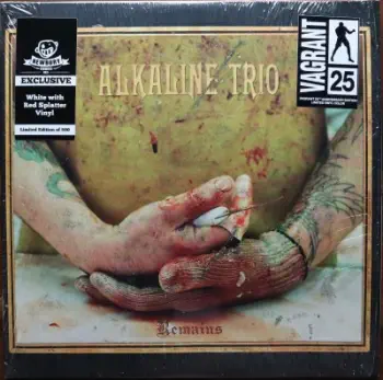<u>PRESSING INFO</u><br><table class=inf_press><tbody><tr class=inf_info><td class=inf_title>Album:</td><td class=inf_info> Remains on White with Red Splatter | White with Red Splatter (Newbury Comics Exclusive)  </td></tr>
    <td class=inf_title>Pressing:</td><td> Fourth Pressing /500  </td></tr>
    <td class=inf_title>Release Date:</td><td> Feb. 3rd 2023  </td></tr>
    <td class=inf_title>Album Pressed:</td><td> 2023  </td></tr>
    <td class=inf_title>Label:</td><td> Vagrant Records/BMG 538803950  </td></tr>
    <td class=inf_title>Insert:</td><td> none  </td></tr>
    <td class=inf_title>Barcode:</td><td> 4 050538-803952  </td></tr>
    <td class=inf_title>Side A Matrix:</td><td> 1D-97215 / 538803950 - A 251682E1/A  </td></tr>
    <td class=inf_title>Side B Matrix:</td><td> 1D-97215 / 538803950 - B 251682E2/A  </td></tr>
    <td class=inf_title>Side C Matrix:</td><td> 10-97215 / 538803950 - C 251682E3/A  </td></tr>
    <td class=inf_title>Side D Matrix:</td><td> 10-97215 / 538803950 - D 251682E4/A  </td></tr>
    <td class=inf_title>&nbsp;</td><td> <a href=https://www.discogs.com/release/25982479 target=_blank rel=noopener noreferrer>View This Release on Discogs</a>  </tr></tbody></table>
<br><u>PRICING</u><span class='less' style='padding-left: 8px; color: var(--font-colour_grey);'>(prices shown in USD)</span><br><table class='inf_press'><tbody><tr class='inf_info'>
            <td class='inf_title'>Last Sold:</td>
            <td>$67.00 (Feb 5, 2026)</td>
            </tr><tr class='inf_info'>
            <td class='inf_title'>History:</td>
            <td>
                <span class='price-low' title='Sold on Aug 7, 2024'>Low: <span class='price-value'>$29.00</span></span>
                <span class='price-separator'>|</span>
                <span class='price-avg'>Avg: <span class='price-value'>$55.67</span></span>
                <span class='price-separator'>|</span>
                <span class='price-high' title='Sold on Dec 5, 2023'>High: <span class='price-value'>$72.00</span></span>
            </td>
            </tr></tbody></table><br>    <br><br><u>TRACKLIST</u><br><table class='inf_tracks'><tbody><tr>
            <td class='inf_num'>A1</td>
            <td class='inf_trk'>Hell Yes</td>
            <td class='inf_len'>3:49</td>
            <td><a href='#' class='lyric-link' data-album-code='remains' data-song-title='Hell Yes'>Lyrics</a></td></tr><tr>
            <td class='inf_num'>A2</td>
            <td class='inf_trk'>My Standard Break From Life</td>
            <td class='inf_len'>2:34</td>
            <td><a href='#' class='lyric-link' data-album-code='remains' data-song-title='My Standard Break From Life'>Lyrics</a></td></tr><tr>
            <td class='inf_num'>A3</td>
            <td class='inf_trk'>Dead End Road</td>
            <td class='inf_len'>3:08</td>
            <td><a href='#' class='lyric-link' data-album-code='remains' data-song-title='Dead End Road'>Lyrics</a></td></tr><tr>
            <td class='inf_num'>A4</td>
            <td class='inf_trk'>Metro</td>
            <td class='inf_len'>3:41</td>
            <td><a href='#' class='lyric-link' data-album-code='remains' data-song-title='Metro'>Lyrics</a></td></tr><tr>
            <td class='inf_num'>A5</td>
            <td class='inf_trk'>Jaked On Green Beers</td>
            <td class='inf_len'>3:27</td>
            <td><a href='#' class='lyric-link' data-album-code='remains' data-song-title='Jaked On Green Beers'>Lyrics</a></td></tr><tr>
            <td class='inf_num'>B1</td>
            <td class='inf_trk'>Queen Of Pain</td>
            <td class='inf_len'>3:56</td>
            <td><a href='#' class='lyric-link' data-album-code='remains' data-song-title='Queen Of Pain'>Lyrics</a></td></tr><tr>
            <td class='inf_num'>B2</td>
            <td class='inf_trk'>While You’re Waiting</td>
            <td class='inf_len'>4:06</td>
            <td><a href='#' class='lyric-link' data-album-code='remains' data-song-title='While You’re Waiting'>Lyrics</a></td></tr><tr>
            <td class='inf_num'>B3</td>
            <td class='inf_trk'>Rooftops</td>
            <td class='inf_len'>2:15</td>
            <td><a href='#' class='lyric-link' data-album-code='remains' data-song-title='Rooftops'>Lyrics</a></td></tr><tr>
            <td class='inf_num'>B4</td>
            <td class='inf_trk'>Old School Reasons</td>
            <td class='inf_len'>2:51</td>
            <td><a href='#' class='lyric-link' data-album-code='remains' data-song-title='Old School Reasons'>Lyrics</a></td></tr><tr>
            <td class='inf_num'>B5</td>
            <td class='inf_trk'>Warbrain</td>
            <td class='inf_len'>2:28</td>
            <td><a href='#' class='lyric-link' data-album-code='remains' data-song-title='Warbrain'>Lyrics</a></td></tr><tr>
            <td class='inf_num'>C1</td>
            <td class='inf_trk'>Fine Without You</td>
            <td class='inf_len'>3:15</td>
            <td><a href='#' class='lyric-link' data-album-code='remains' data-song-title='Fine Without You'>Lyrics</a></td></tr><tr>
            <td class='inf_num'>C2</td>
            <td class='inf_trk'>Hating Every Minute</td>
            <td class='inf_len'>3:03</td>
            <td><a href='#' class='lyric-link' data-album-code='remains' data-song-title='Hating Every Minute'>Lyrics</a></td></tr><tr>
            <td class='inf_num'>C3</td>
            <td class='inf_trk'>Dead And Broken</td>
            <td class='inf_len'>2:09</td>
            <td><a href='#' class='lyric-link' data-album-code='remains' data-song-title='Dead And Broken'>Lyrics</a></td></tr><tr>
            <td class='inf_num'>C4</td>
            <td class='inf_trk'>Sadie</td>
            <td class='inf_len'>4:38</td>
            <td><a href='#' class='lyric-link' data-album-code='remains' data-song-title='Sadie'>Lyrics</a></td></tr><tr>
            <td class='inf_num'>D1</td>
            <td class='inf_trk'>If You Had A Bad Time</td>
            <td class='inf_len'>3:38</td>
            <td><a href='#' class='lyric-link' data-album-code='remains' data-song-title='If You Had A Bad Time'>Lyrics</a></td></tr><tr>
            <td class='inf_num'>D2</td>
            <td class='inf_trk'>Wait For The Blackout</td>
            <td class='inf_len'>3:28</td>
            <td><a href='#' class='lyric-link' data-album-code='remains' data-song-title='Wait For The Blackout'>Lyrics</a></td></tr><tr>
            <td class='inf_num'>D3</td>
            <td class='inf_trk'>We Can Never Break Up</td>
            <td class='inf_len'>3:10</td>
            <td><a href='#' class='lyric-link' data-album-code='remains' data-song-title='We Can Never Break Up'>Lyrics</a></td></tr><tr>
            <td class='inf_num'>D4</td>
            <td class='inf_trk'>Dethbed (Live)</td>
            <td class='inf_len'>3:12</td>
            <td><a href='#' class='lyric-link' data-album-code='remains' data-song-title='Dethbed (Live)'>Lyrics</a></td></tr><tr>
            <td class='inf_num'>D5</td>
            <td class='inf_trk'>My Standard Break From Life (Live Acoustic)</td>
            <td class='inf_len'>3:42</td>
            <td><a href='#' class='lyric-link' data-album-code='remains' data-song-title='My Standard Break From Life (Live Acoustic)'>Lyrics</a></td></tr><tr>
            <td class='inf_num'>D6</td>
            <td class='inf_trk'>I’m Dying Tomorrow (Live)</td>
            <td class='inf_len'>2:31</td>
            <td><a href='#' class='lyric-link' data-album-code='remains' data-song-title='I’m Dying Tomorrow (Live)'>Lyrics</a></td></tr></tbody></table><br><br>
    <u>NOTES</u><br> Newbury Comics Exclusive. Tri-fold jacket with an affixed booklet on the center panel. This pressing is missing 2 songs from the earlier pressings. 'Buried' on side B, and 'Don't Say You Won't' on side C are both absent. 
 - Cover