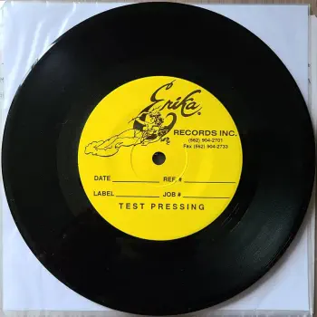 <u>PRESSING INFO</u><br><table class=inf_press><tbody><tr class=inf_info><td class=inf_title>Album:</td><td class=inf_info> Alkaline Trio / Blue Meanies Split (Test Press) on Test Press Black (Erika Records)  </td></tr>
    <td class=inf_title>Pressing:</td><td> First Pressing /5  </td></tr>
    <td class=inf_title>Release Date:</td><td> 2000  </td></tr>
    <td class=inf_title>Album Pressed:</td><td> 2000  </td></tr>
    <td class=inf_title>Label:</td><td> Thick Records - THK-067  </td></tr>
    <td class=inf_title>Insert:</td><td> Paper Card  </td></tr>
    <td class=inf_title>Barcode:</td><td> none  </td></tr>
    <td class=inf_title>Side A Matrix:</td><td> THK-067-A L-52479  </td></tr>
    <td class=inf_title>Side B Matrix:</td><td> THK-067-B L-52479x  </td></tr>
    <td class=inf_title>&nbsp;</td><td> <a href=https://www.discogs.com/release/8018076 target=_blank rel=noopener noreferrer>View This Release on Discogs</a>  </tr></tbody></table>
    
    <u>NOTES</u><br> 5 copies were pressed, 1 copy came with the original picture disc artwork by Les Toil.
 - B