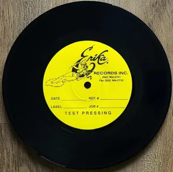 <u>PRESSING INFO</u><br><table class=inf_press><tbody><tr class=inf_info><td class=inf_title>Album:</td><td class=inf_info> For Your Lungs Only (Test Press) on Black (Yellow Erika Labels)  </td></tr>
    <td class=inf_title>Pressing:</td><td> First Pressing /5  </td></tr>
    <td class=inf_title>Release Date:</td><td> 1998  </td></tr>
    <td class=inf_title>Album Pressed:</td><td> 1998  </td></tr>
    <td class=inf_title>Label:</td><td> Asianman Records AM-028  </td></tr>
    <td class=inf_title>Insert:</td><td> none  </td></tr>
    <td class=inf_title>Barcode:</td><td> none  </td></tr>
    <td class=inf_title>Side A Matrix:</td><td> AM-028-A L-50106  </td></tr>
    <td class=inf_title>Side B Matrix:</td><td> AM-028-B L-50106X  </td></tr>
    <td class=inf_title>&nbsp;</td><td> <a href=https://www.discogs.com/release/1368007 target=_blank rel=noopener noreferrer>View This Release on Discogs</a>  </tr></tbody></table>
<br><u>PRICING</u><span class='less' style='padding-left: 8px; color: var(--font-colour_grey);'>(prices shown in USD)</span><br><table class='inf_press'><tbody><tr class='inf_info'>
            <td class='inf_title'>Last Sold:</td>
            <td>$225.00 (Aug 11, 2014)</td>
            </tr><tr class='inf_info'>
            <td class='inf_title'>History:</td>
            <td>
                <span class='price-low' title='Sold on Aug 11, 2014'>Low: <span class='price-value'>$225.00</span></span>
                <span class='price-separator'>|</span>
                <span class='price-avg'>Avg: <span class='price-value'>$225.00</span></span>
                <span class='price-separator'>|</span>
                <span class='price-high' title='Sold on Aug 11, 2014'>High: <span class='price-value'>$225.00</span></span>
            </td>
            </tr></tbody></table><br>    
    <u>NOTES</u><br> Yellow Erika Labels. Comes with full cover art, just like the retail release.
 - B