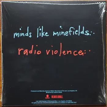 <u>PRESSING INFO</u><br><table class=inf_press><tbody><tr class=inf_info><td class=inf_title>Album:</td><td class=inf_info> E.P. on Red (EU KingsRoadMerch Exclusive)  </td></tr>
    <td class=inf_title>Pressing:</td><td> First Pressing /500  </td></tr>
    <td class=inf_title>Release Date:</td><td> May 1st 2020  </td></tr>
    <td class=inf_title>Album Pressed:</td><td> 2020  </td></tr>
    <td class=inf_title>Label:</td><td> Heart&Skull Records/Epitaph  </td></tr>
    <td class=inf_title>Insert:</td><td> none  </td></tr>
    <td class=inf_title>Barcode:</td><td> none  </td></tr>
    <td class=inf_title>Side A Matrix:</td><td> 20-0162NL-013 A K+ SST (Etched) MPO 20162936 (Stamped)  </td></tr>
    <td class=inf_title>Side B Matrix:</td><td> 20-0162NL-013 B K+ SST (Etched) MPO 20163647 (Stamped)  </td></tr>
    <td class=inf_title>&nbsp;</td><td> <a href=https://www.discogs.com/release/15262076 target=_blank rel=noopener noreferrer>View This Release on Discogs</a>  </tr></tbody></table>
<br><u>PRICING</u><span class='less' style='padding-left: 8px; color: var(--font-colour_grey);'>(prices shown in USD)</span><br><table class='inf_press'><tbody><tr class='inf_info'>
            <td class='inf_title'>Last Sold:</td>
            <td><span title='Sold for €39.00'>$44.42</span> (May 20, 2026)</td>
            </tr><tr class='inf_info'>
            <td class='inf_title'>History:</td>
            <td>
                <span class='price-low' title='£20.00 · Sold on Nov 12, 2023'>Low: <span class='price-value'>$26.63</span></span>
                <span class='price-separator'>|</span>
                <span class='price-avg'>Avg: <span class='price-value'>$36.77</span></span>
                <span class='price-separator'>|</span>
                <span class='price-high' title='€49.50 · Sold on Jan 1, 2026'>High: <span class='price-value'>$56.38</span></span>
            </td>
            </tr></tbody></table><br>    <br><br><u>TRACKLIST</u><br><table class='inf_tracks'><tbody><tr>
            <td class='inf_num'>A1</td>
            <td class='inf_trk'>Minds Like Minefields</td>
            <td class='inf_len'>?:??</td>
            <td><a href='#' class='lyric-link' data-album-code='eps' data-song-title='Minds Like Minefields'>Lyrics</a></td></tr><tr>
            <td class='inf_num'>B1</td>
            <td class='inf_trk'>Radio Violence</td>
            <td class='inf_len'>?:??</td>
            <td><a href='#' class='lyric-link' data-album-code='eps' data-song-title='Radio Violence'>Lyrics</a></td></tr><tr>
            <td class='inf_num'>Digital</td>
            <td class='inf_trk'>Smokestack</td>
            <td class='inf_len'>?:??</td>
            <td><a href='#' class='lyric-link' data-album-code='eps' data-song-title='Smokestack'>Lyrics</a></td></tr></tbody></table><br><br>
    <u>NOTES</u><br> none
 - Back