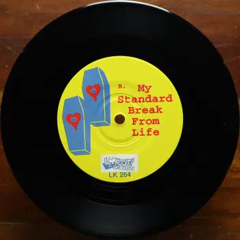 <u>PRESSING INFO</u><br><table class=inf_press><tbody><tr class=inf_info><td class=inf_title>Album:</td><td class=inf_info> Hell Yes on Black  </td></tr>
    <td class=inf_title>Pressing:</td><td> First Pressing /500  </td></tr>
    <td class=inf_title>Release Date:</td><td> 2001  </td></tr>
    <td class=inf_title>Album Pressed:</td><td> 2001  </td></tr>
    <td class=inf_title>Label:</td><td> Lookout Records LK-264  </td></tr>
    <td class=inf_title>Insert:</td><td> none  </td></tr>
    <td class=inf_title>Barcode:</td><td> none  </td></tr>
    <td class=inf_title>Side A Matrix:</td><td> LK-264-A [Etched] GOLDEN [Stamped]  </td></tr>
    <td class=inf_title>Side B Matrix:</td><td> LK-264-B [Etched] GOLDEN [Stamped]  </td></tr>
    <td class=inf_title>&nbsp;</td><td> <a href=https://www.discogs.com/release/1214168 target=_blank rel=noopener noreferrer>View This Release on Discogs</a>  </tr></tbody></table>
<br><u>PRICING</u><span class='less' style='padding-left: 8px; color: var(--font-colour_grey);'>(prices shown in USD)</span><br><table class='inf_press'><tbody><tr class='inf_info'>
            <td class='inf_title'>Last Sold:</td>
            <td>$29.40 (May 30, 2026)</td>
            </tr><tr class='inf_info'>
            <td class='inf_title'>History:</td>
            <td>
                <span class='price-low' title='Sold on Aug 18, 2024'>Low: <span class='price-value'>$7.00</span></span>
                <span class='price-separator'>|</span>
                <span class='price-avg'>Avg: <span class='price-value'>$20.53</span></span>
                <span class='price-separator'>|</span>
                <span class='price-high' title='£25.00 · Sold on Mar 19, 2024'>High: <span class='price-value'>$33.29</span></span>
            </td>
            </tr></tbody></table><br>    <br><br><u>TRACKLIST</u><br><table class='inf_tracks'><tbody><tr>
            <td class='inf_num'>A1</td>
            <td class='inf_trk'>Hell Yes</td>
            <td class='inf_len'>3:54</td>
            <td><a href='#' class='lyric-link' data-album-code='singles' data-song-title='Hell Yes'>Lyrics</a></td></tr><tr>
            <td class='inf_num'>B1</td>
            <td class='inf_trk'>My Standard Break From Life</td>
            <td class='inf_len'>2:33</td>
            <td><a href='#' class='lyric-link' data-album-code='singles' data-song-title='My Standard Break From Life'>Lyrics</a></td></tr></tbody></table><br><br>
    <u>NOTES</u><br> only release on lookout records
 - B