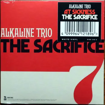 <u>PRESSING INFO</u><br><table class=inf_press><tbody><tr class=inf_info><td class=inf_title>Album:</td><td class=inf_info> The Sacrifice / At Sickness on White (Webstore Exclusive)  </td></tr>
    <td class=inf_title>Pressing:</td><td> First Pressing /1500  </td></tr>
    <td class=inf_title>Release Date:</td><td> Oct. 18th 2024  </td></tr>
    <td class=inf_title>Album Pressed:</td><td> 2024  </td></tr>
    <td class=inf_title>Label:</td><td> Rise Records  </td></tr>
    <td class=inf_title>Insert:</td><td> none  </td></tr>
    <td class=inf_title>Barcode:</td><td> 4 099964-121896 >  </td></tr>
    <td class=inf_title>Side A Matrix:</td><td> 10-107516 / 4099964119565 - A 289852H1/A  </td></tr>
    <td class=inf_title>Side B Matrix:</td><td> 10-107516 / 4099964119565 - B 289852H2/A  </td></tr>
    <td class=inf_title>&nbsp;</td><td> <a href=https://www.discogs.com/release/32161596 target=_blank rel=noopener noreferrer>View This Release on Discogs</a>  </tr></tbody></table>
<br><u>PRICING</u><span class='less' style='padding-left: 8px; color: var(--font-colour_grey);'>(prices shown in USD)</span><br><table class='inf_press'><tbody><tr class='inf_info'>
            <td class='inf_title'>Last Sold:</td>
            <td>$21.60 (May 6, 2026)</td>
            </tr><tr class='inf_info'>
            <td class='inf_title'>History:</td>
            <td>
                <span class='price-low' title='Sold on Feb 21, 2026'>Low: <span class='price-value'>$10.00</span></span>
                <span class='price-separator'>|</span>
                <span class='price-avg'>Avg: <span class='price-value'>$21.44</span></span>
                <span class='price-separator'>|</span>
                <span class='price-high' title='£45.11 · Sold on Feb 6, 2025'>High: <span class='price-value'>$60.07</span></span>
            </td>
            </tr></tbody></table><br>    <br><br><u>TRACKLIST</u><br><table class='inf_tracks'><tbody><tr>
            <td class='inf_num'>A1</td>
            <td class='inf_trk'>The Sacrifice</td>
            <td class='inf_len'>3:28</td>
            <td><a href='#' class='lyric-link' data-album-code='eps' data-song-title='The Sacrifice'>Lyrics</a></td></tr><tr>
            <td class='inf_num'>B1</td>
            <td class='inf_trk'>At Sickness</td>
            <td class='inf_len'>3:53</td>
            <td><a href='#' class='lyric-link' data-album-code='eps' data-song-title='At Sickness'>Lyrics</a></td></tr></tbody></table><br><br>
    <u>NOTES</u><br> The vinyl center label for this white variant features the catalog number for the black variant (Rise 548-1).
 - Cover